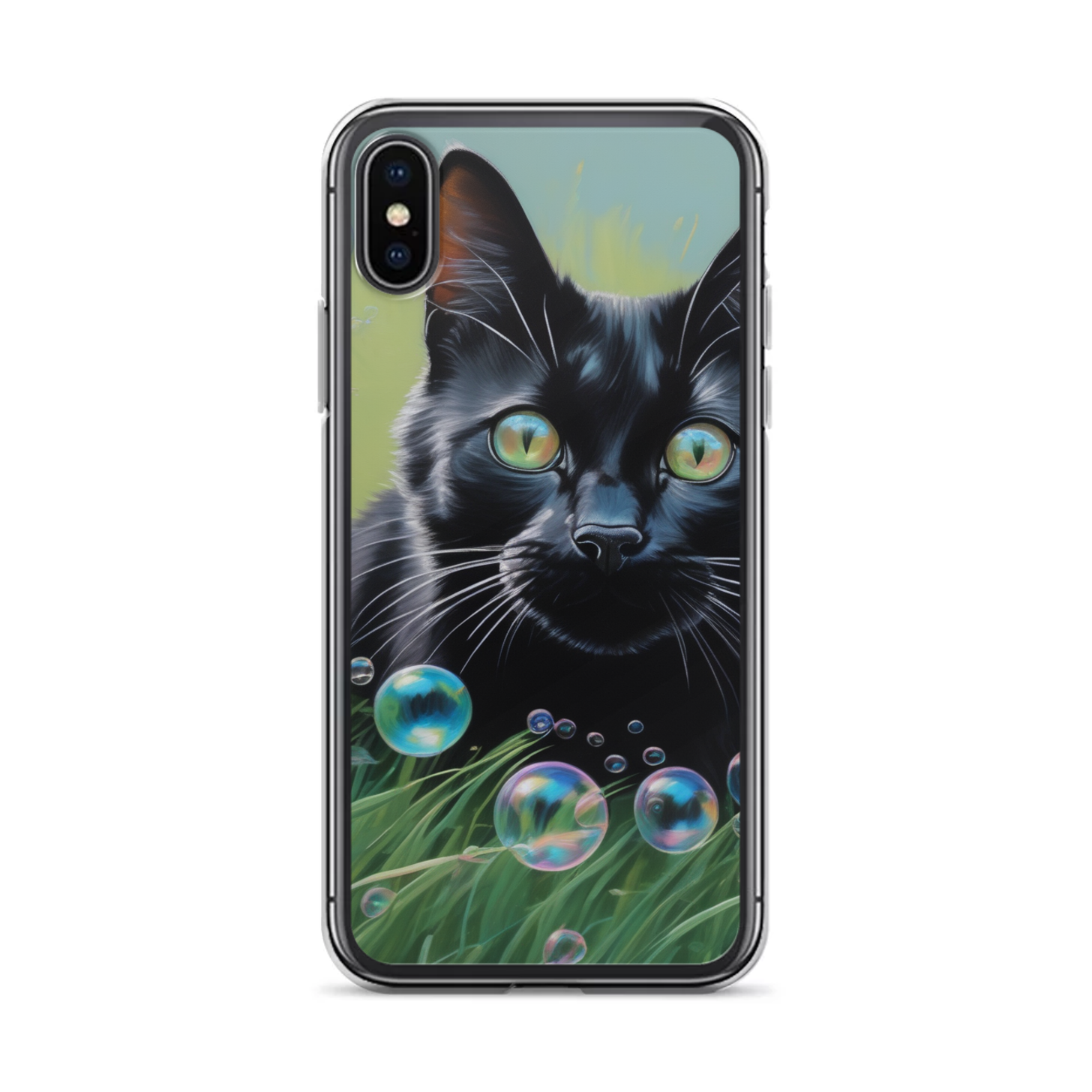 PugMug Custom Black Companion Cat iPhone Case