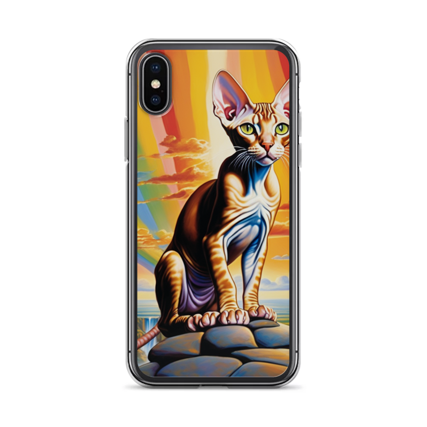 PugMug Custom Tabby Sphynx Cat iPhone Case