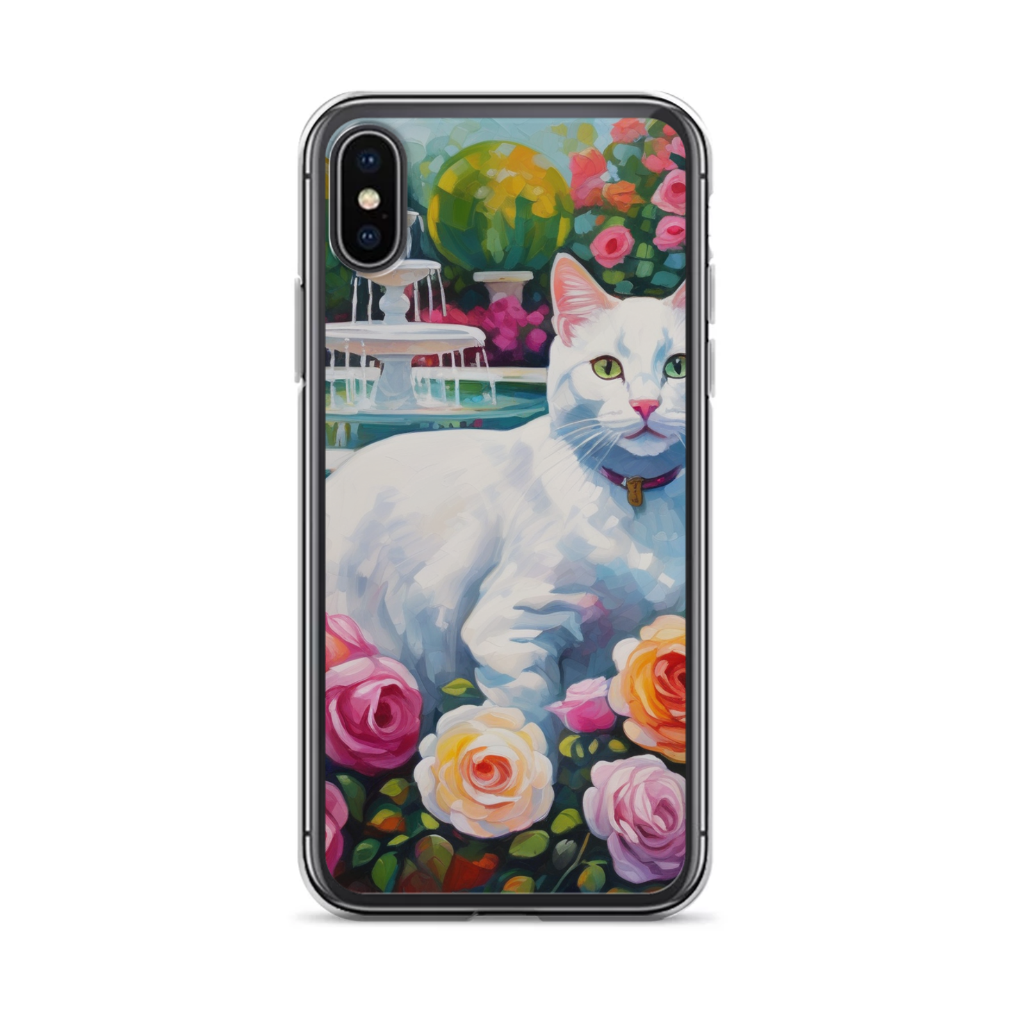 PugMug Custom White Companion Cat iPhone Case