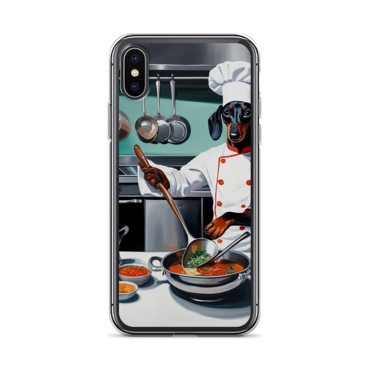 PugMug Custom Black Dachshund iPhone Case