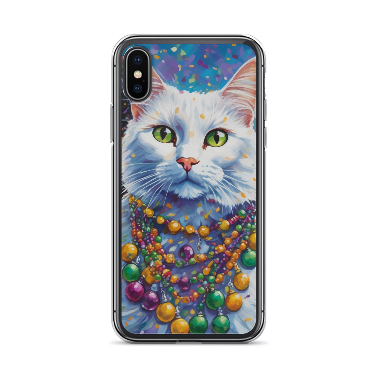 PugMug Custom White Companion Cat iPhone Case