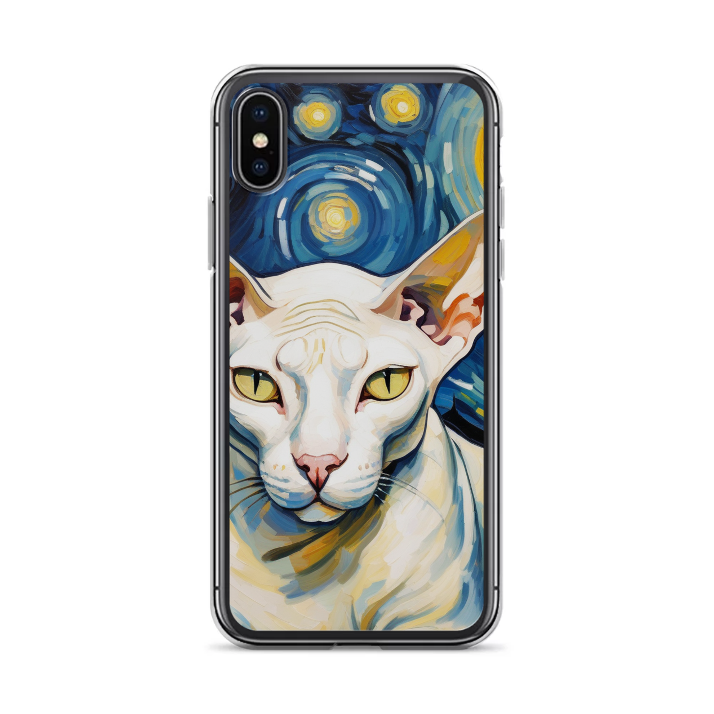 PugMug Custom White Sphynx Cat iPhone Case