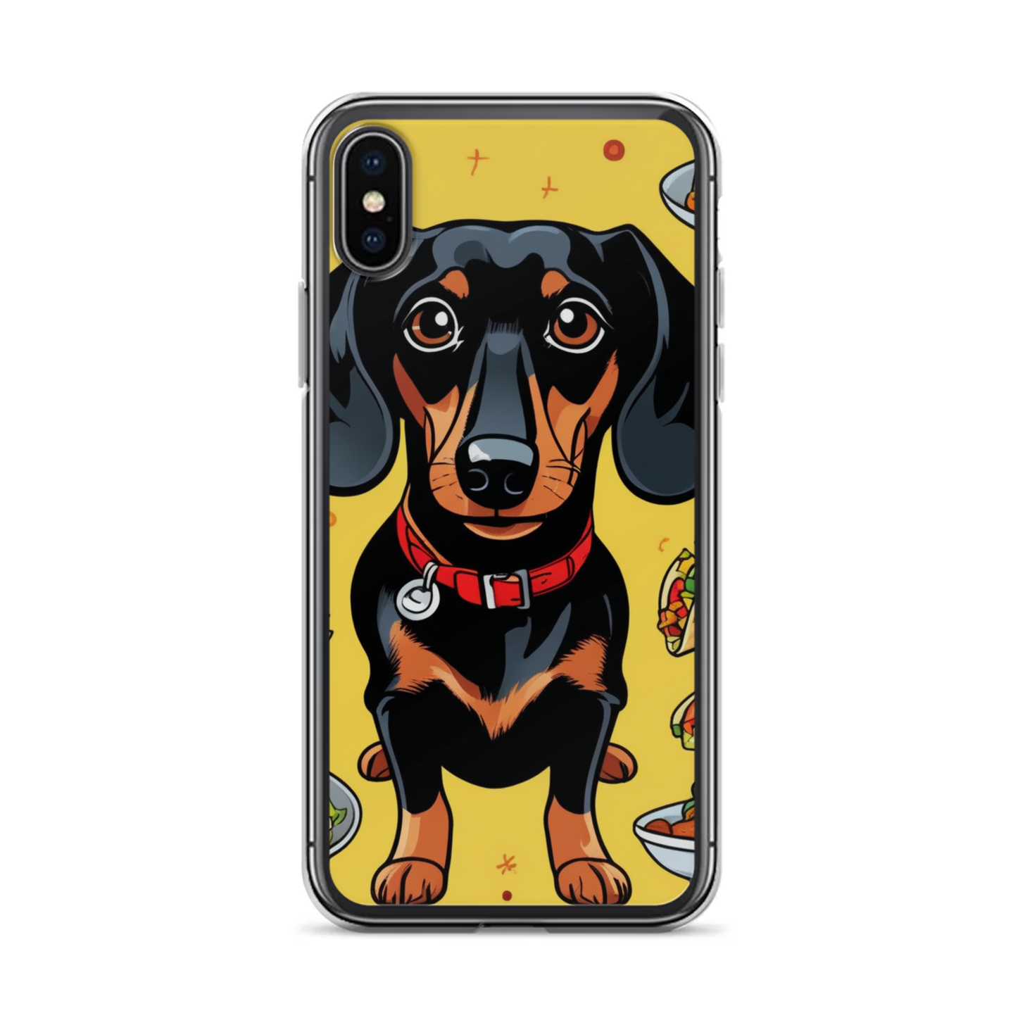PugMug Custom Black Dachshund iPhone Case