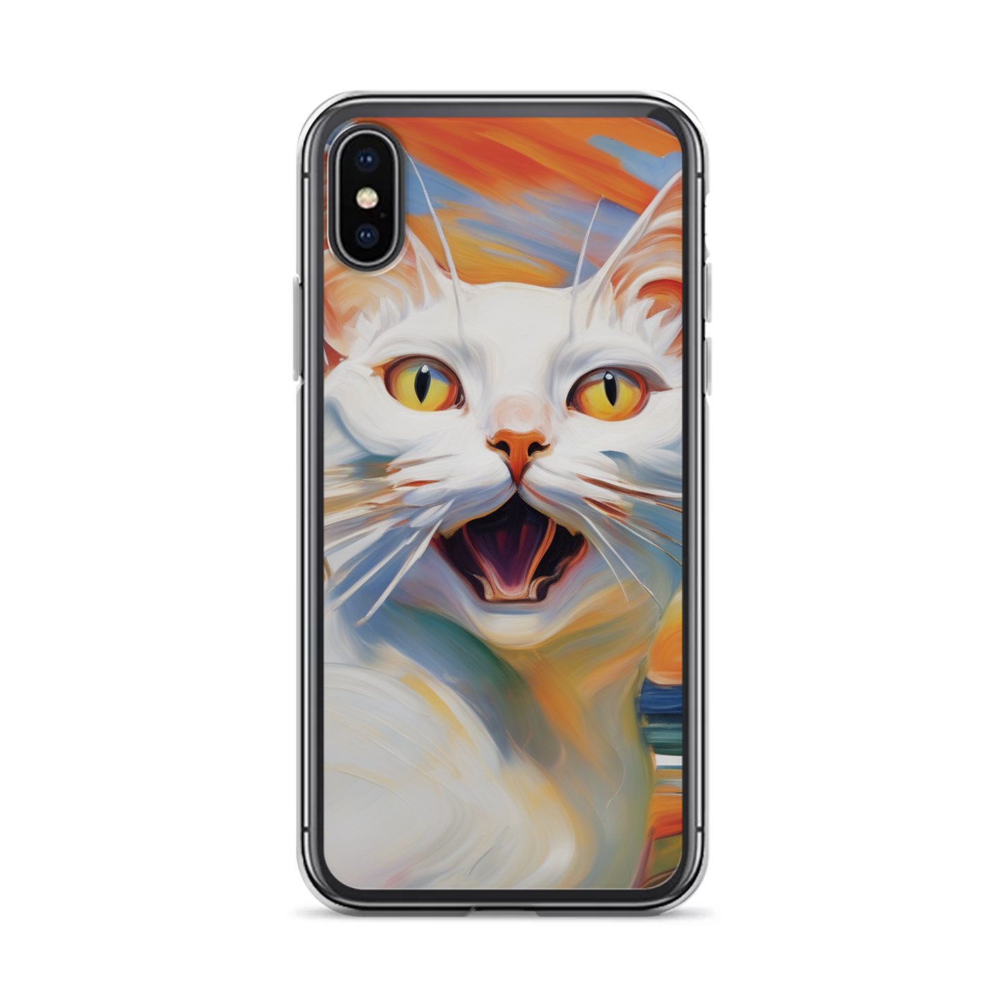 PugMug Custom White Companion Cat iPhone Case
