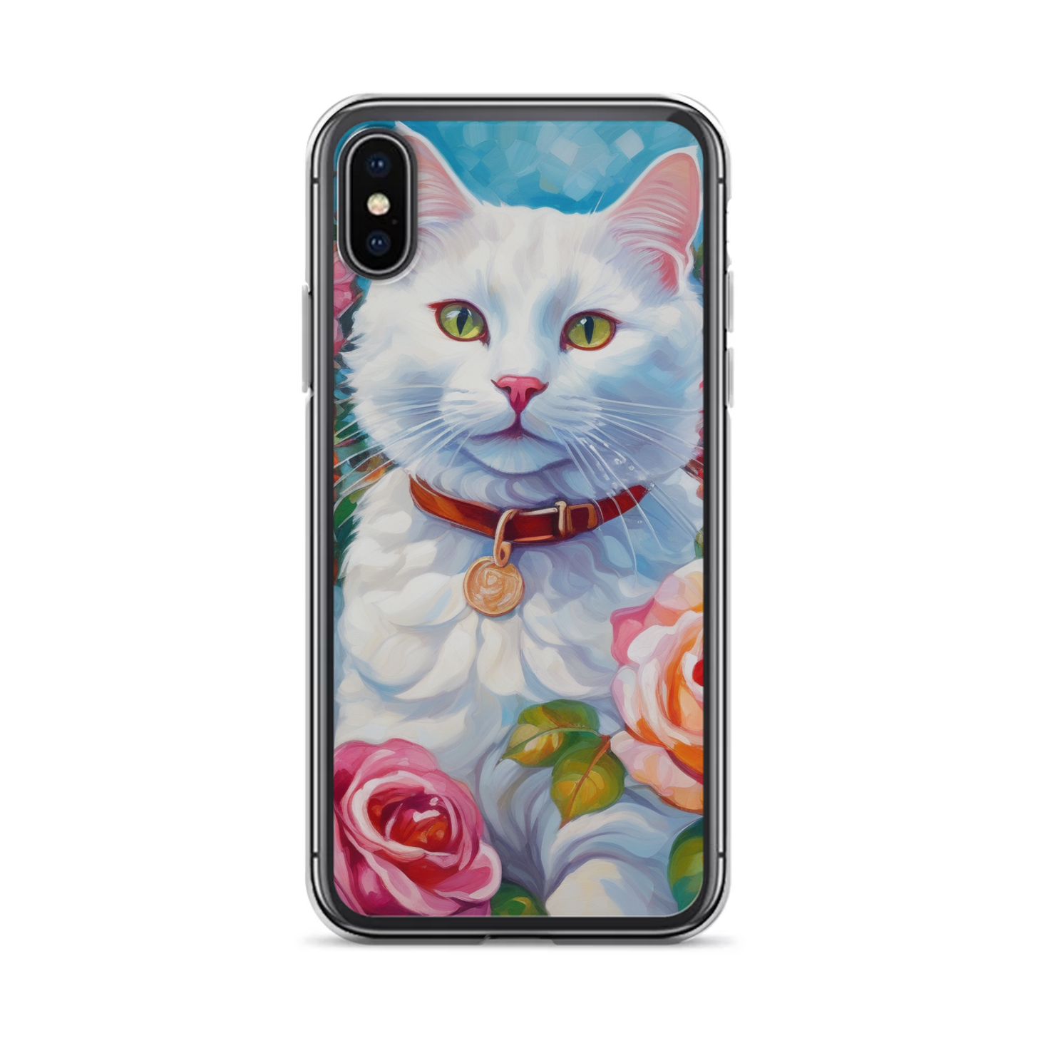PugMug Custom White Companion Cat iPhone Case