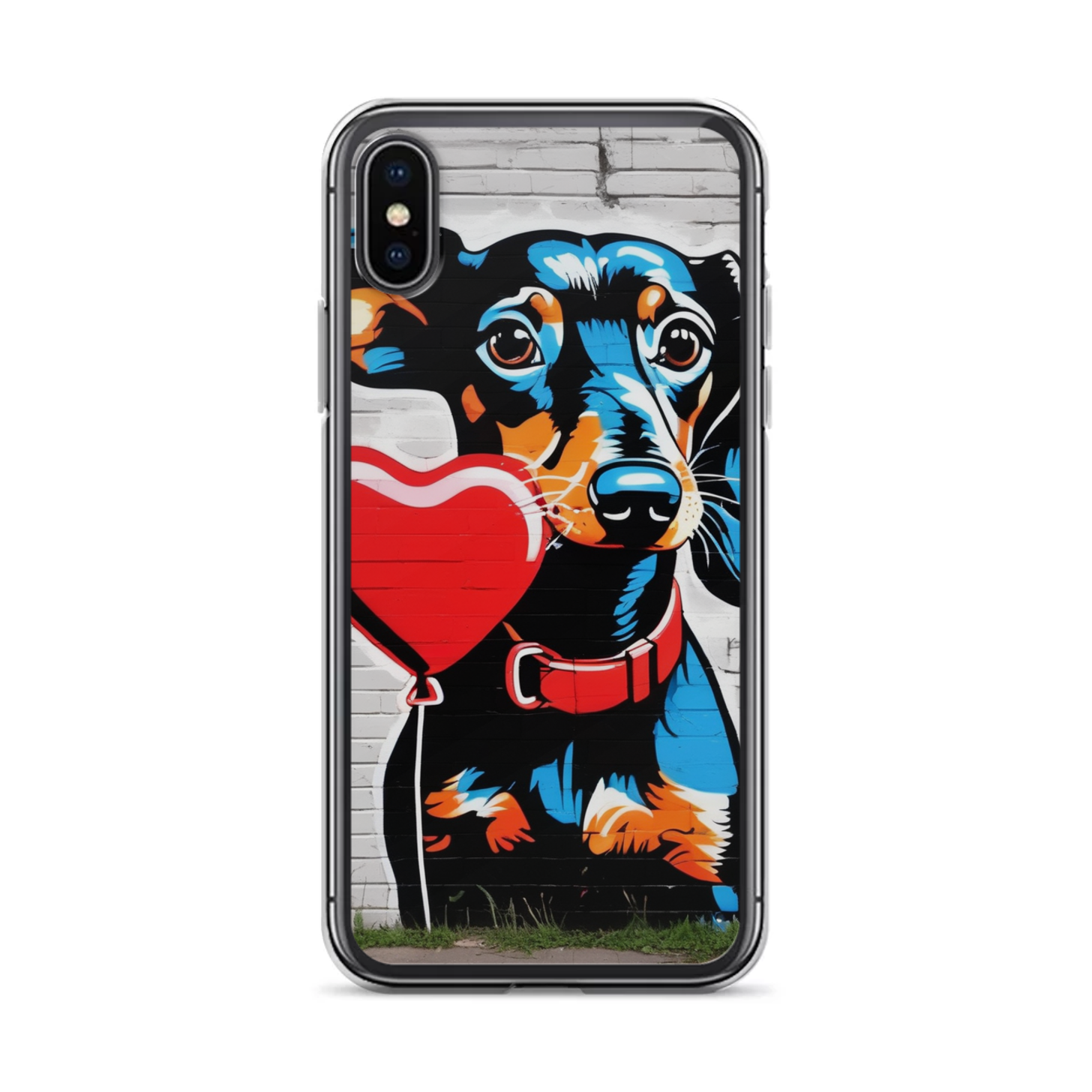 PugMug Custom Black Dachshund iPhone Case