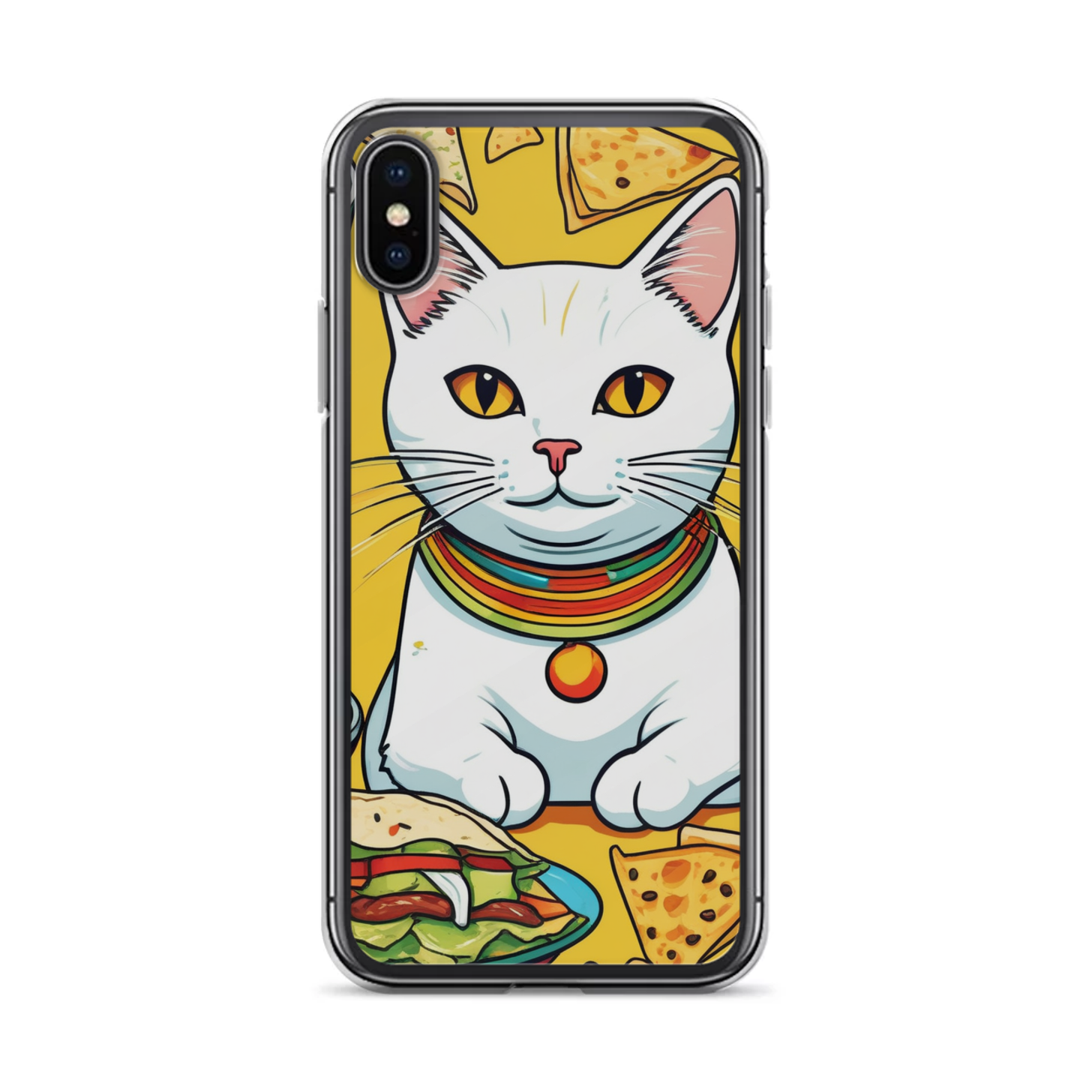 PugMug Custom White Companion Cat iPhone Case