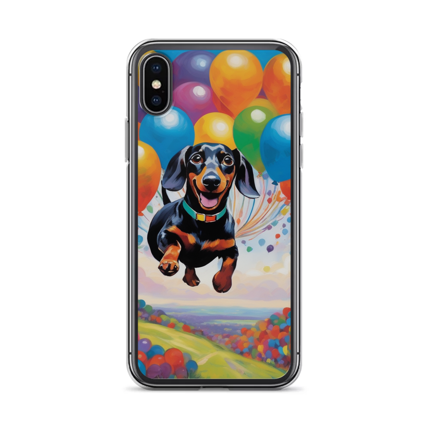 PugMug Custom Black Dachshund iPhone Case