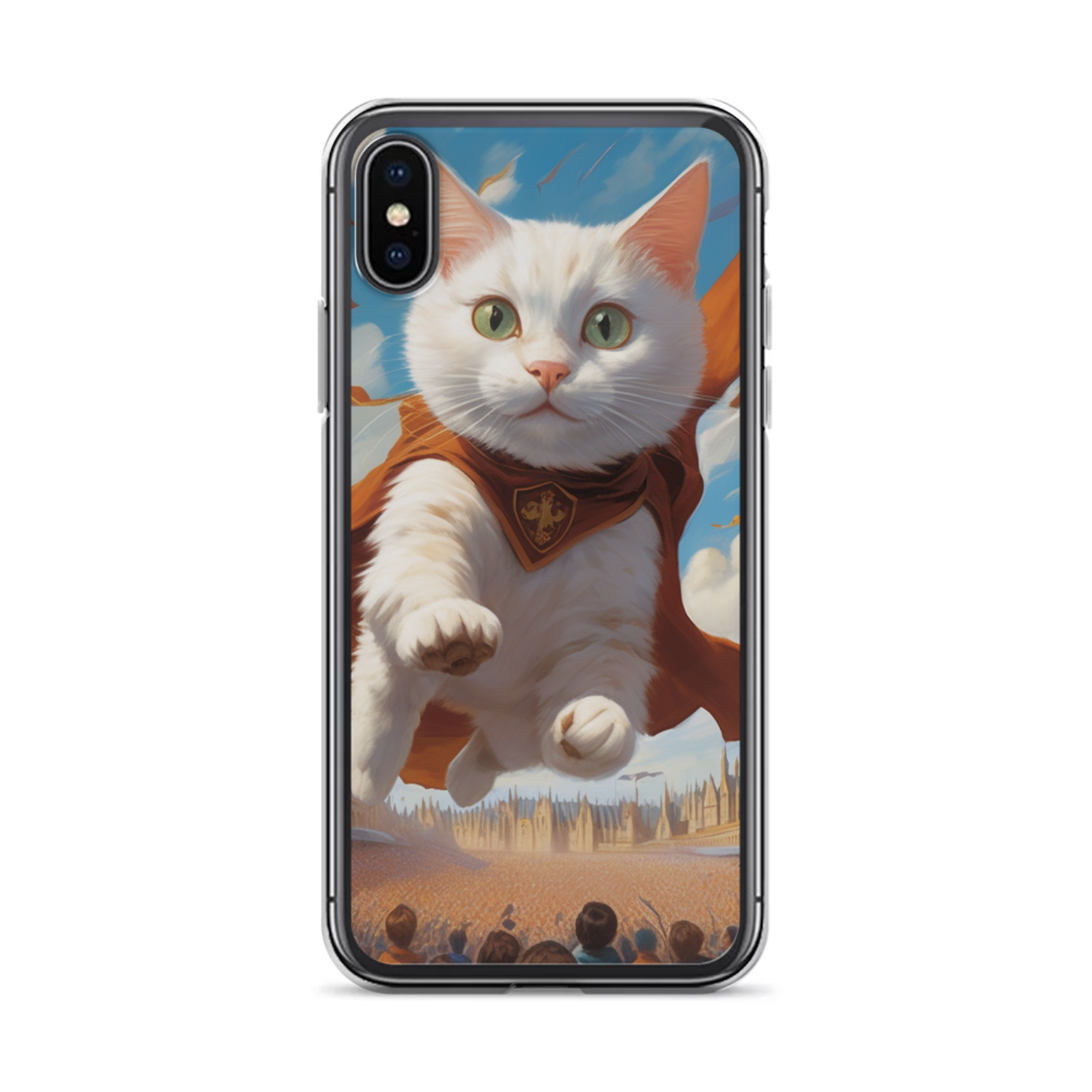 PugMug Custom White Companion Cat iPhone Case