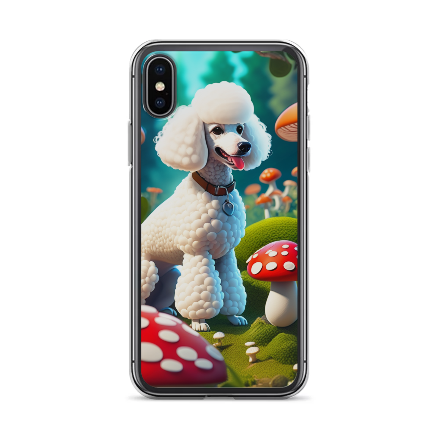 PugMug Custom White Poodle iPhone Case