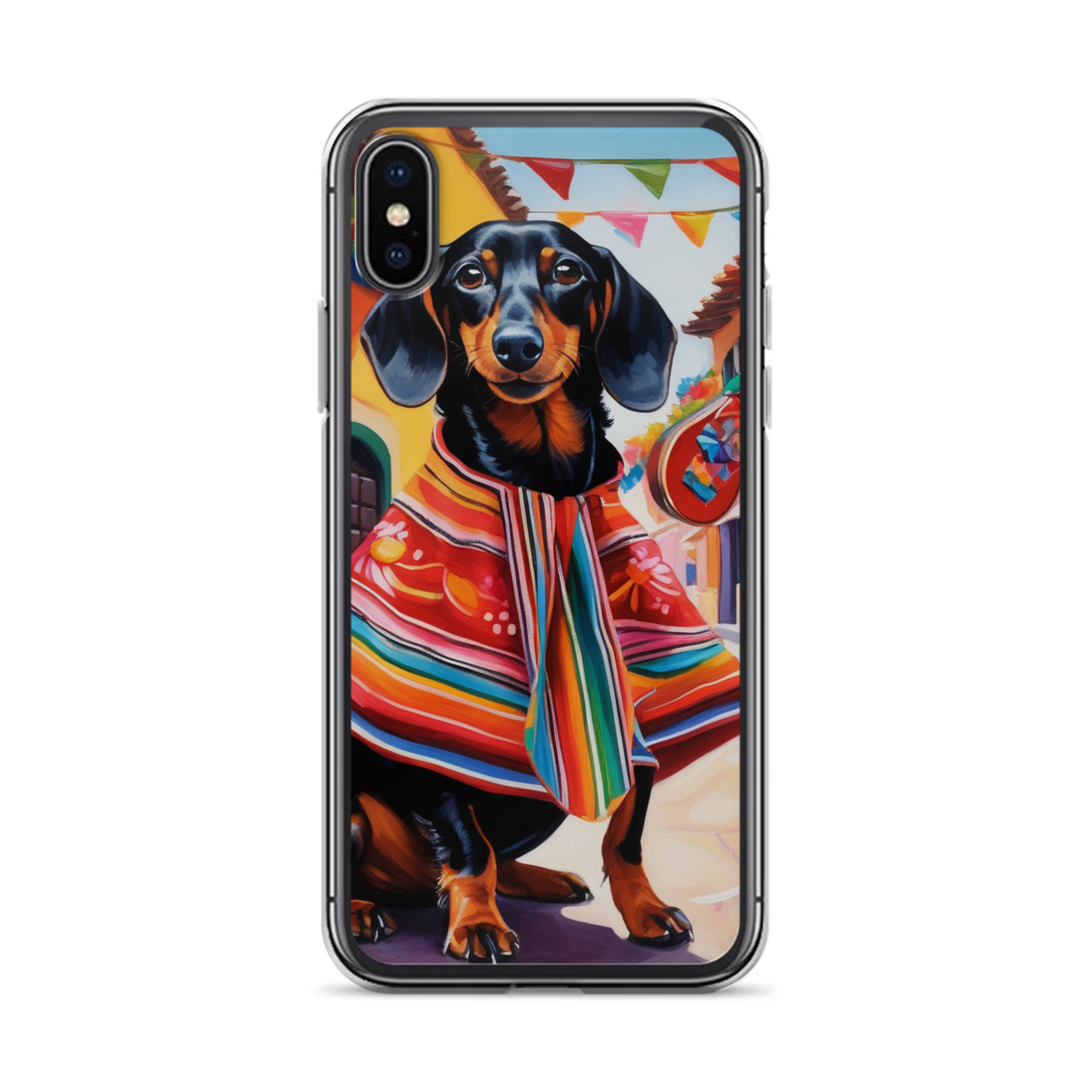 PugMug Custom Black Dachshund iPhone Case