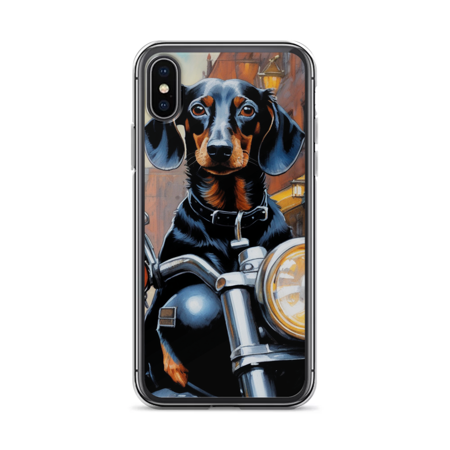 PugMug Custom Black Dachshund iPhone Case