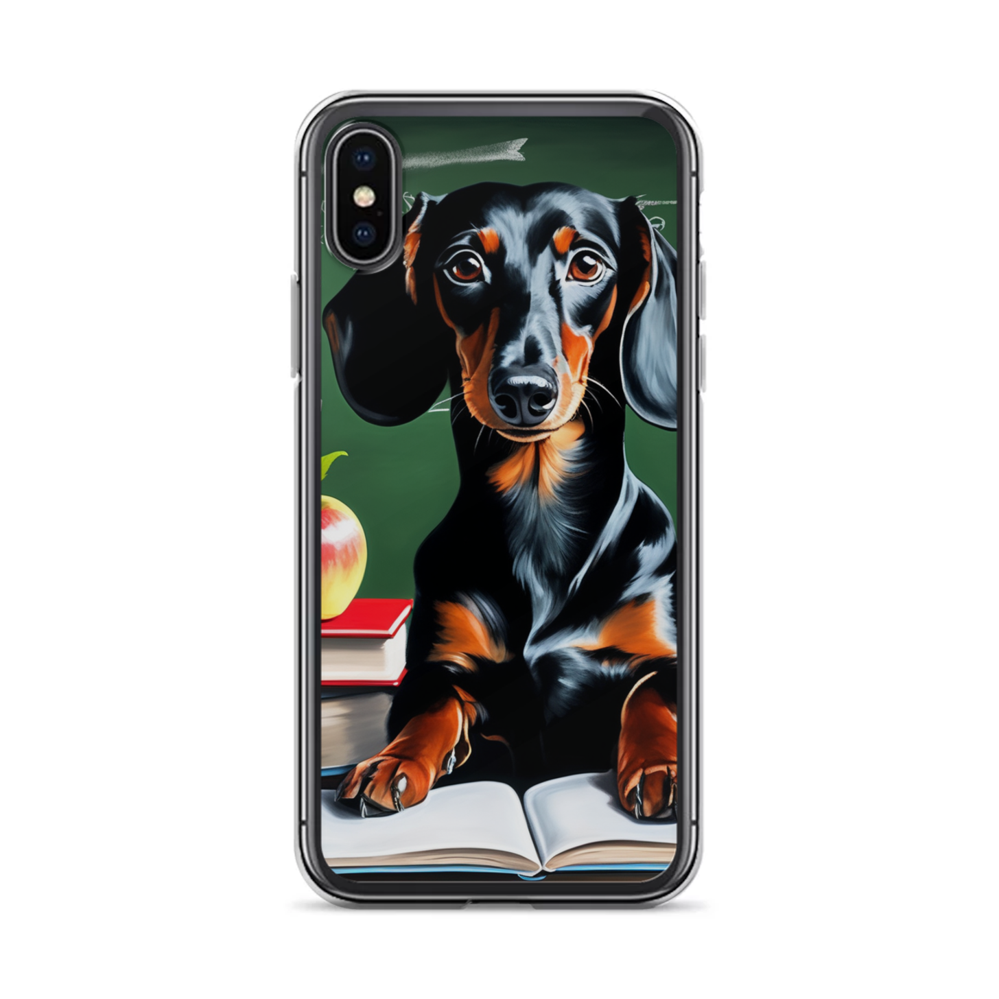PugMug Custom Black Dachshund iPhone Case