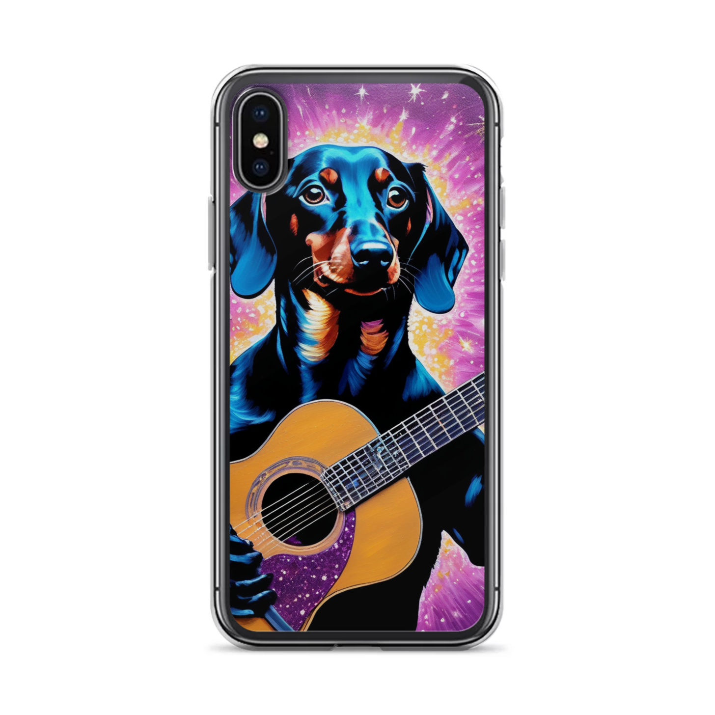 PugMug Custom Black Dachshund iPhone Case