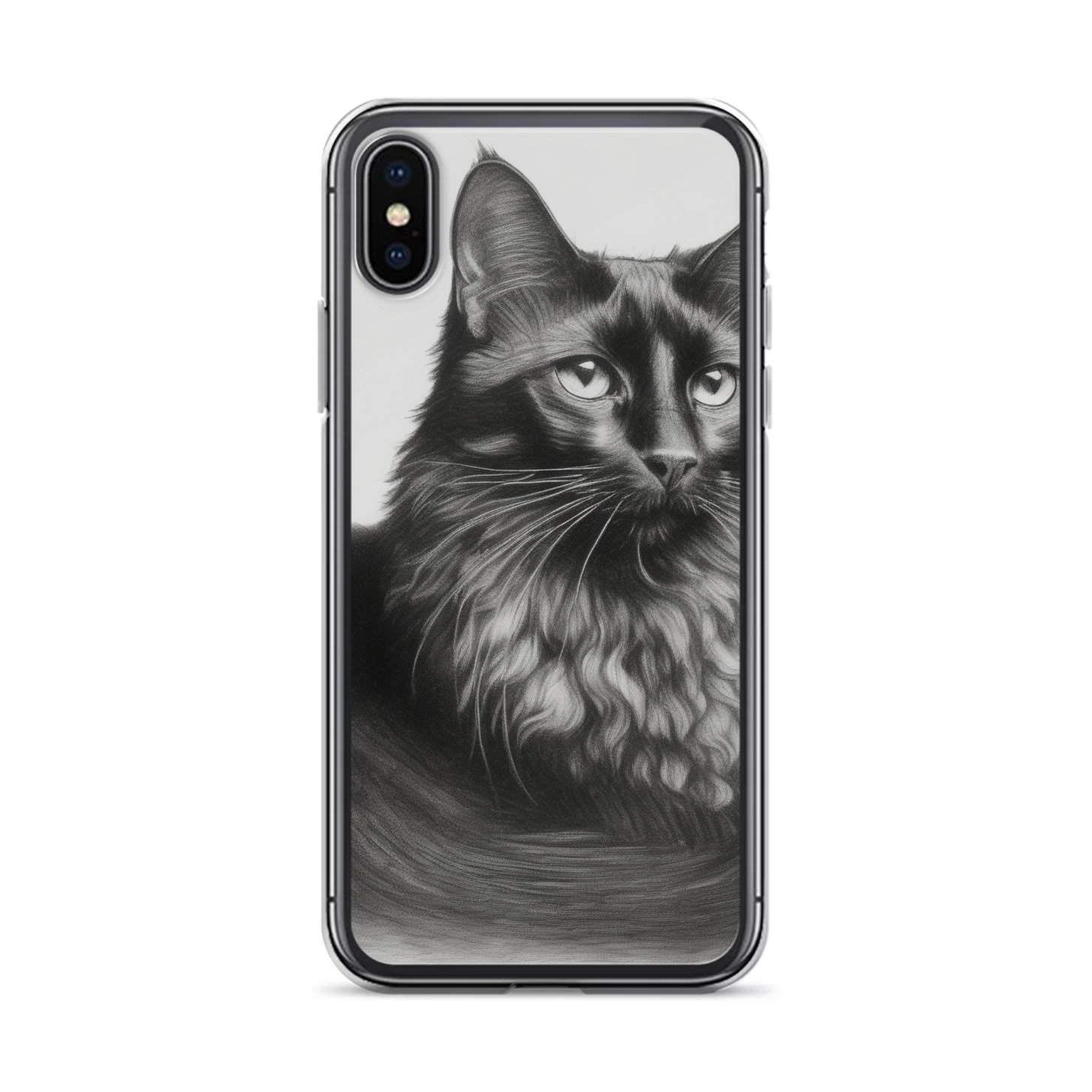PugMug Custom Black Companion Cat iPhone Case