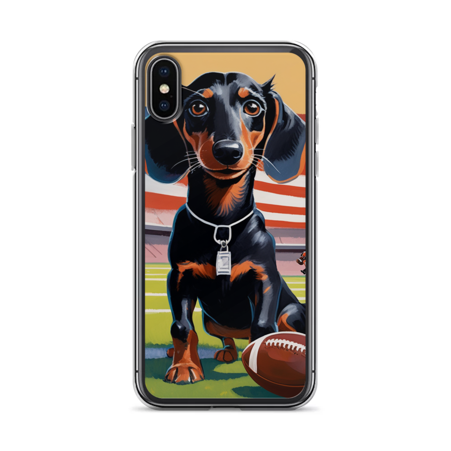 PugMug Custom Black Dachshund iPhone Case