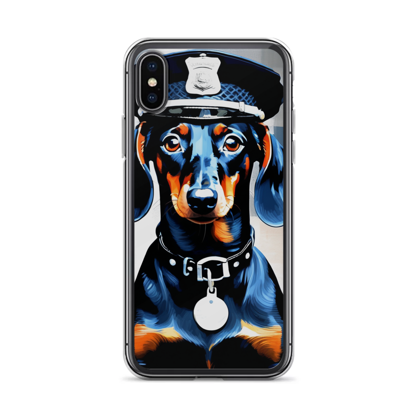 PugMug Custom Black Dachshund iPhone Case