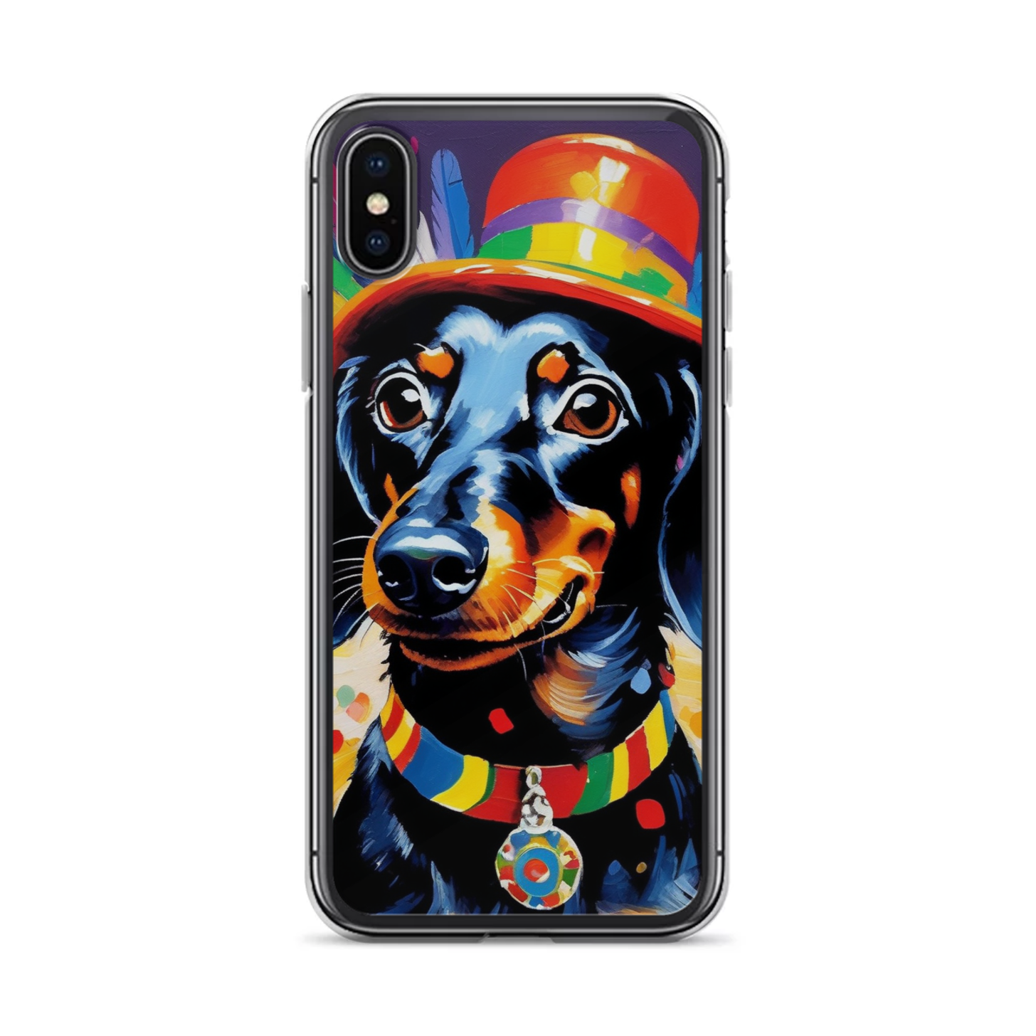 PugMug Custom Black Dachshund iPhone Case