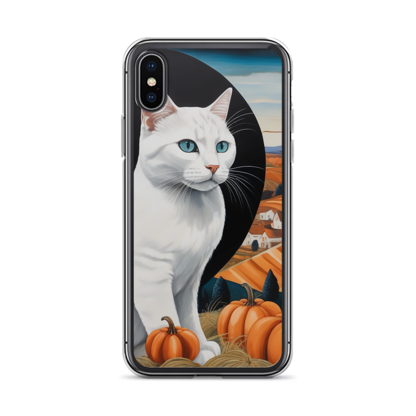 PugMug Custom White Companion Cat iPhone Case