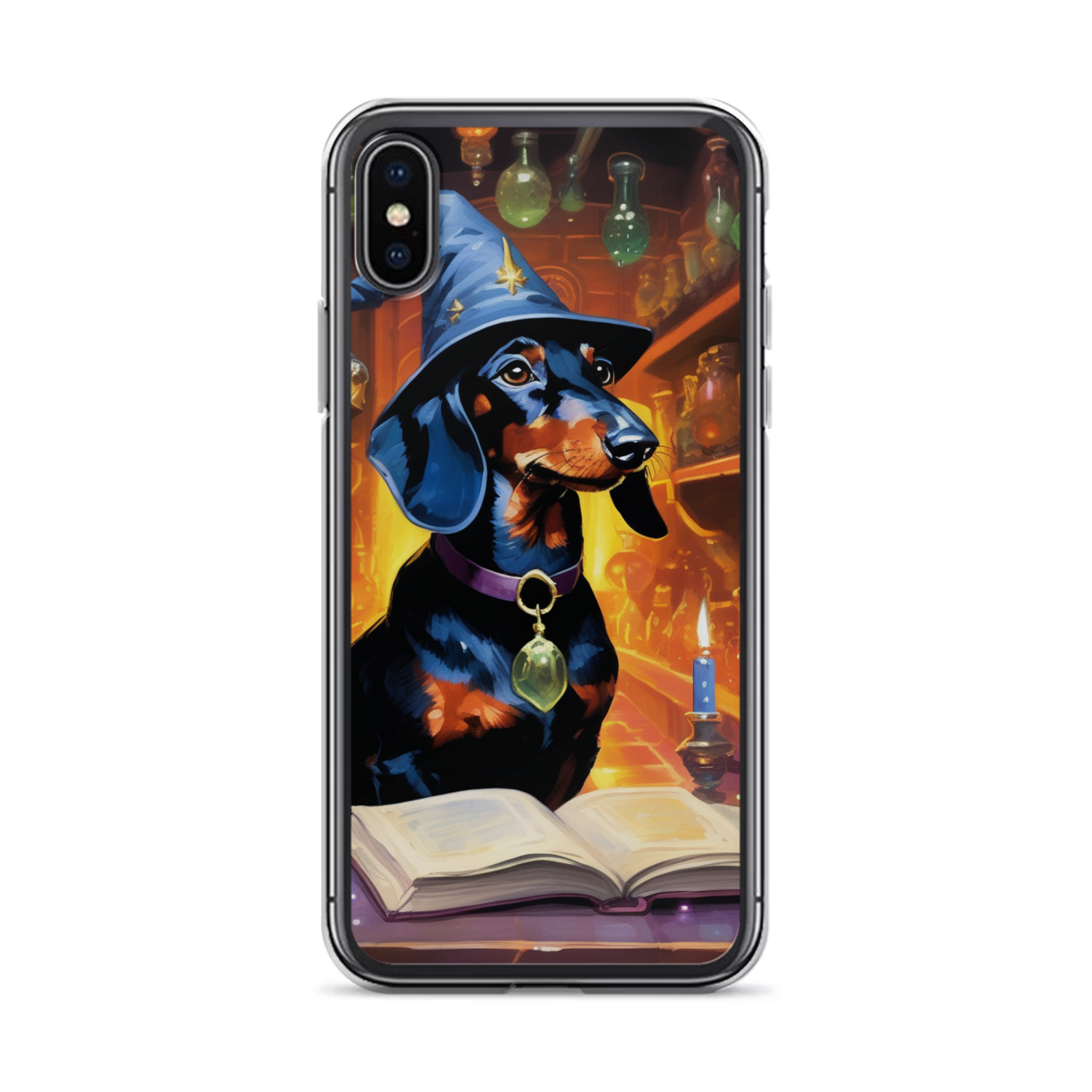 PugMug Custom Black Dachshund iPhone Case