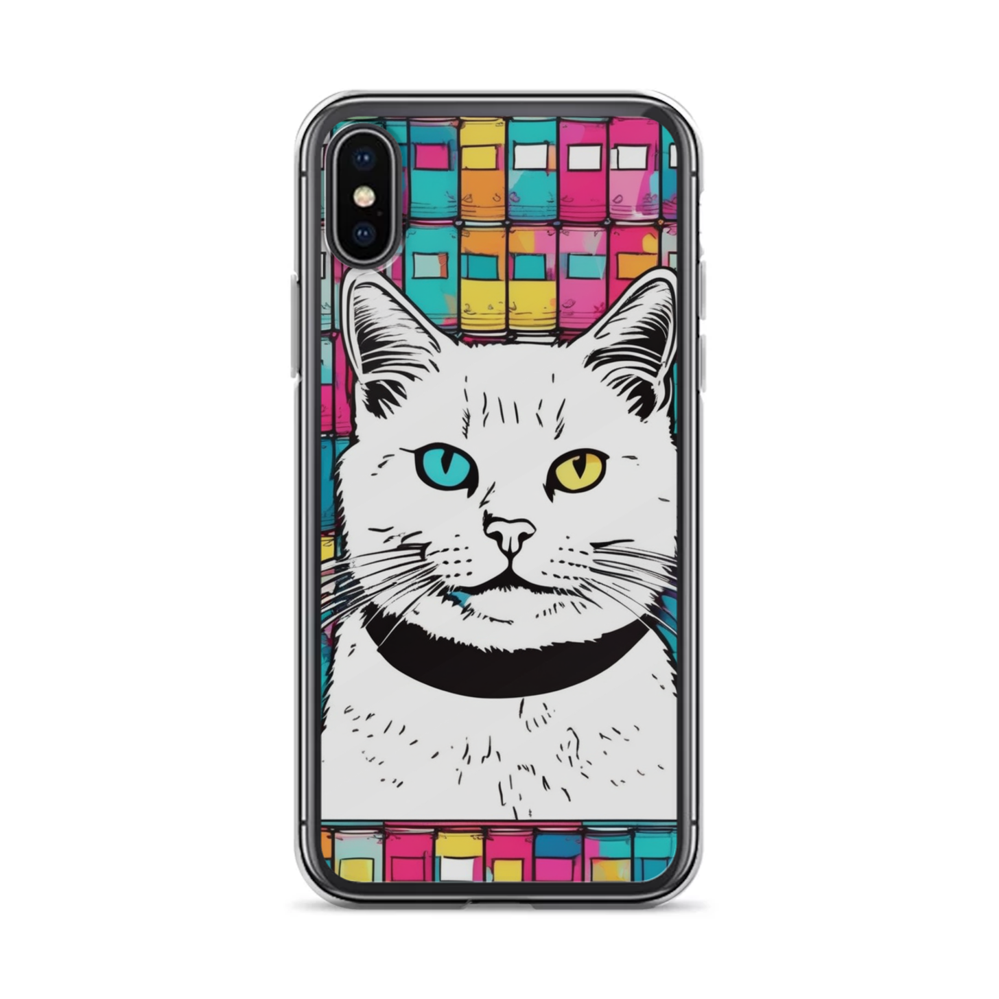 PugMug Custom White Companion Cat iPhone Case