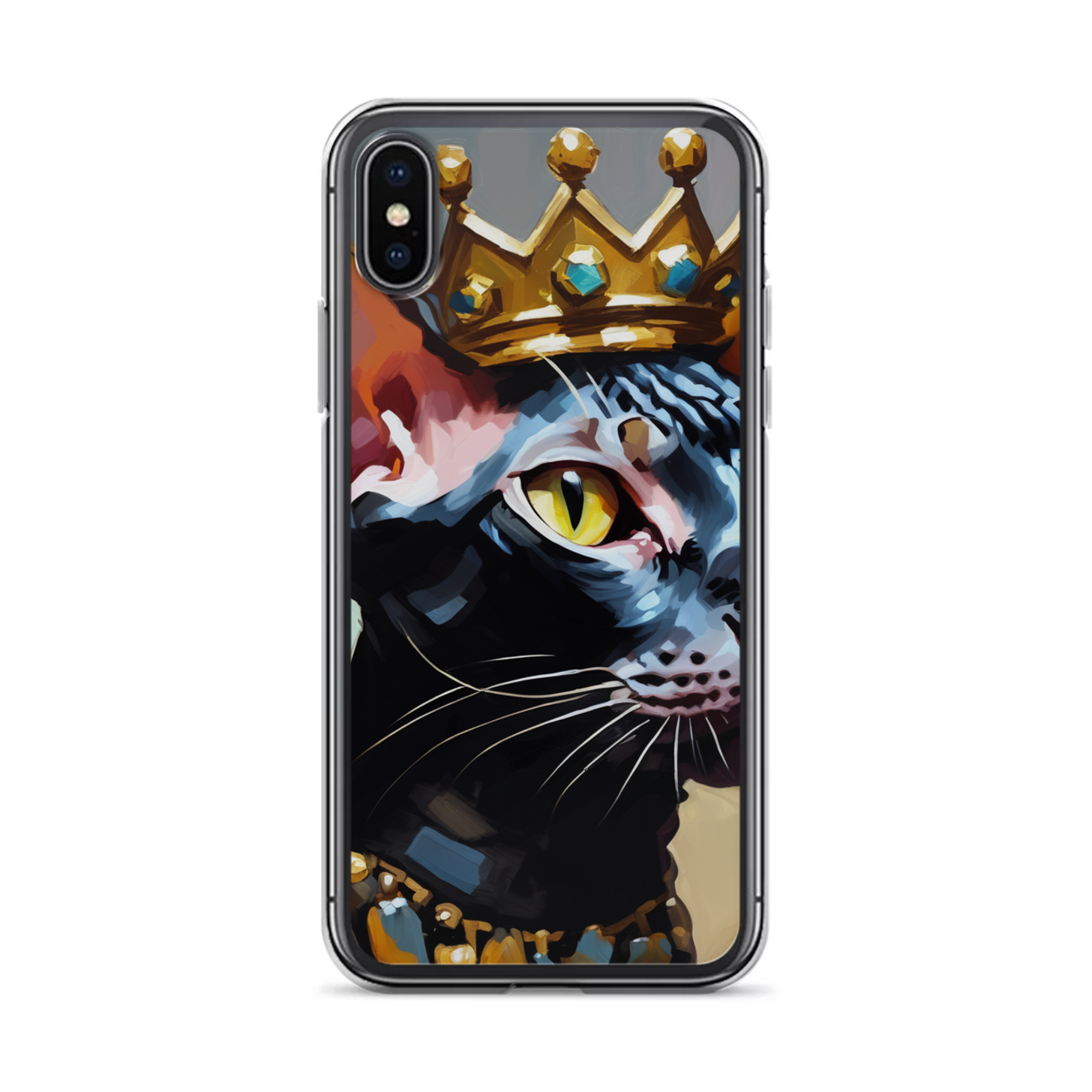 PugMug Custom Black Sphynx Cat iPhone Case