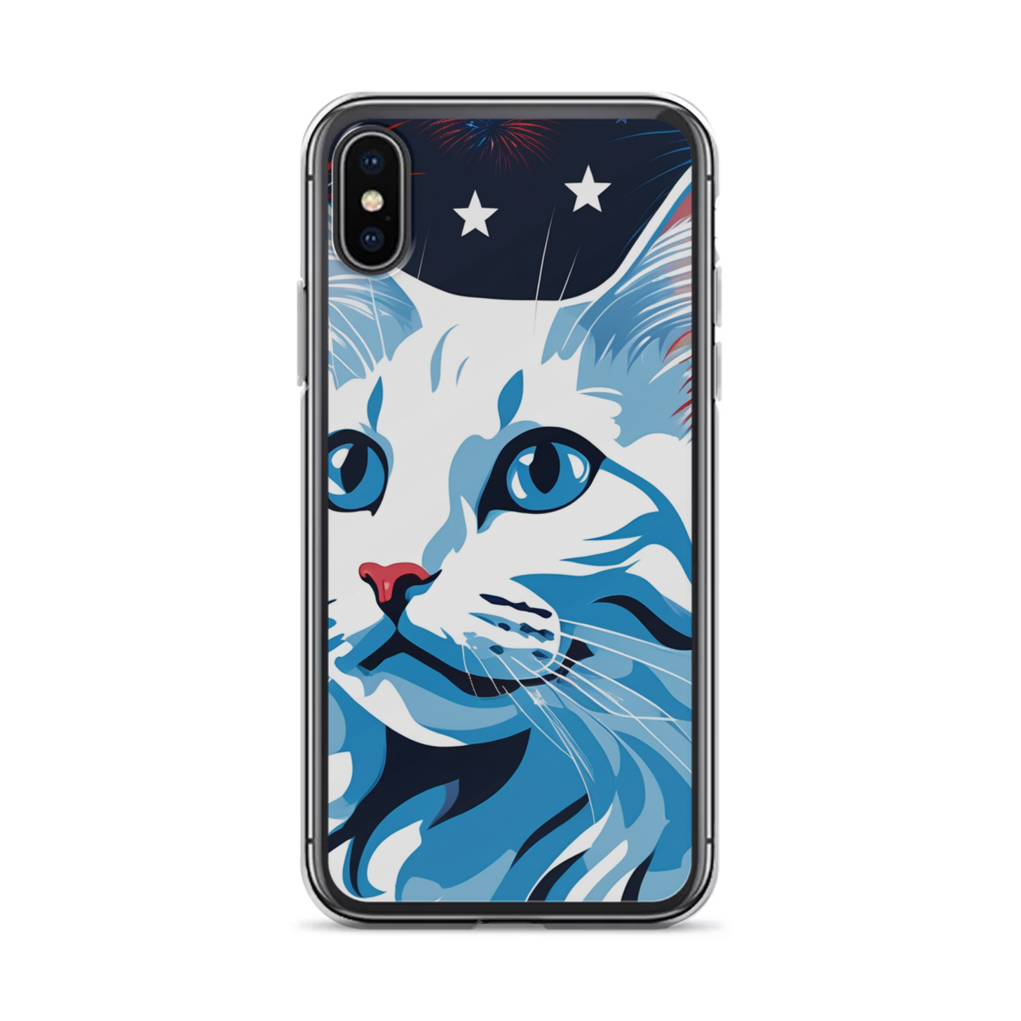 PugMug Custom White Companion Cat iPhone Case