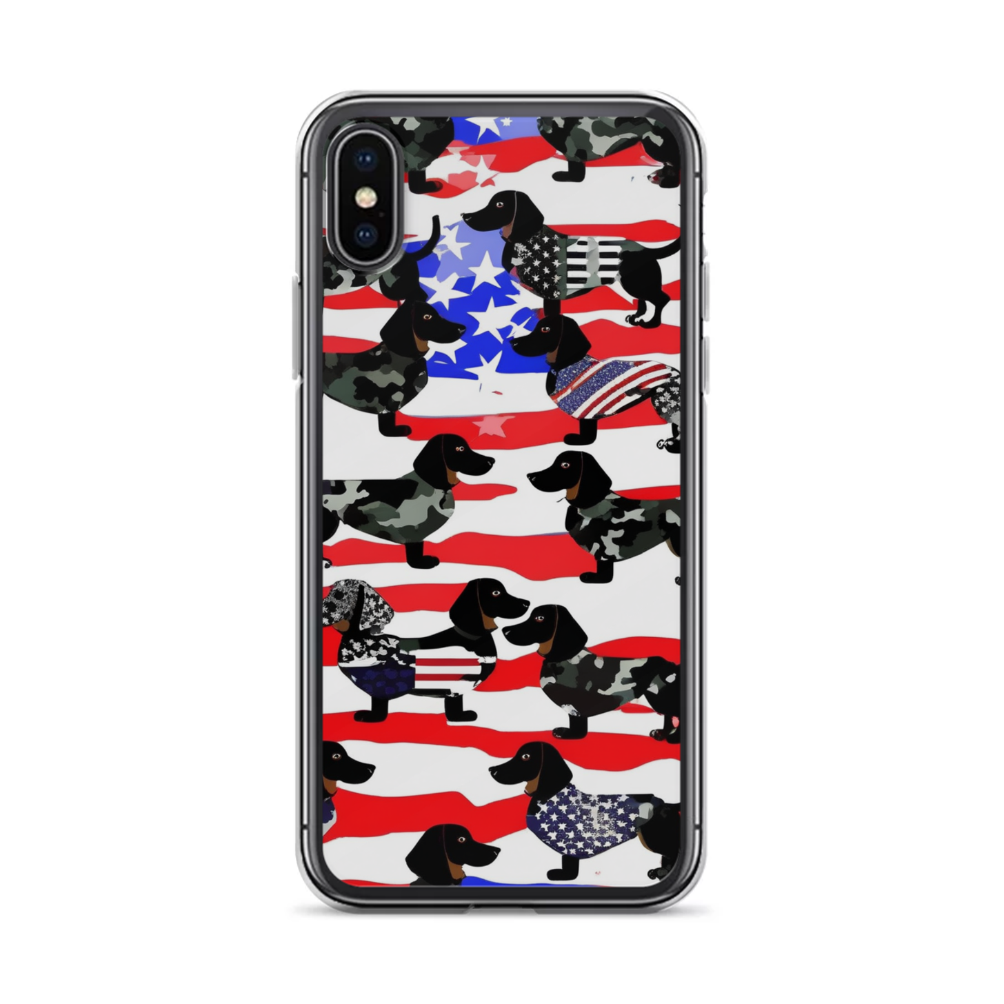 PugMug Custom Black Dachshund iPhone Case