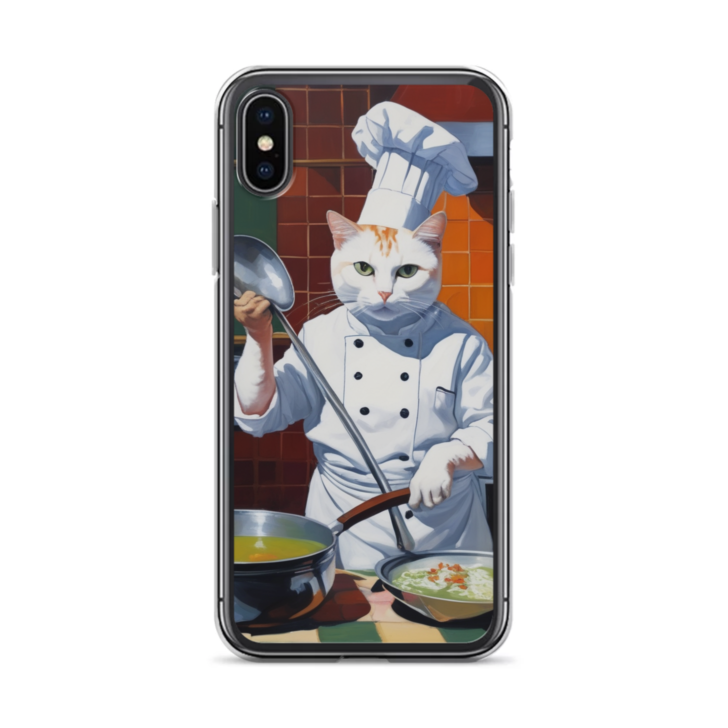 PugMug Custom White Companion Cat iPhone Case