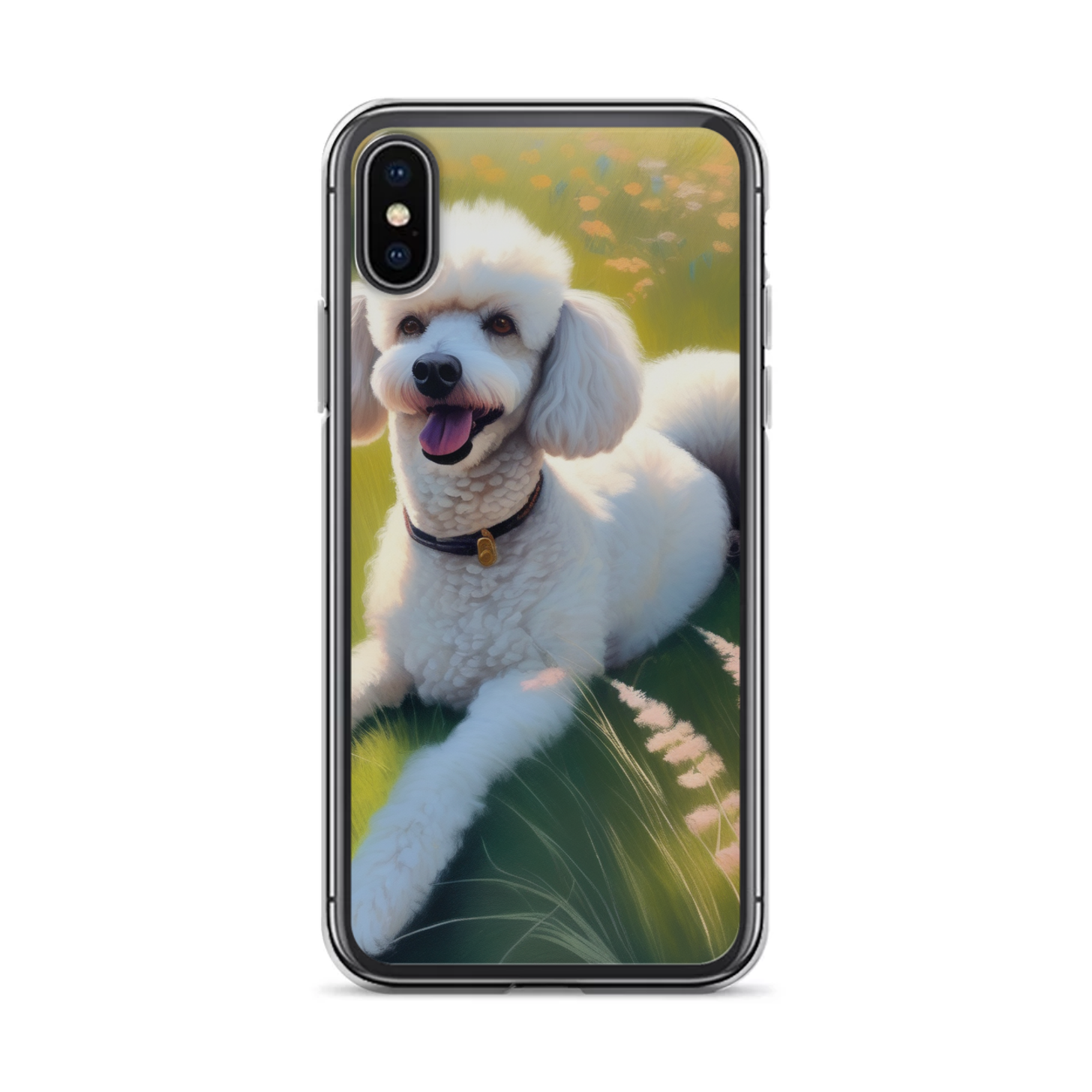 PugMug Custom White Poodle iPhone Case