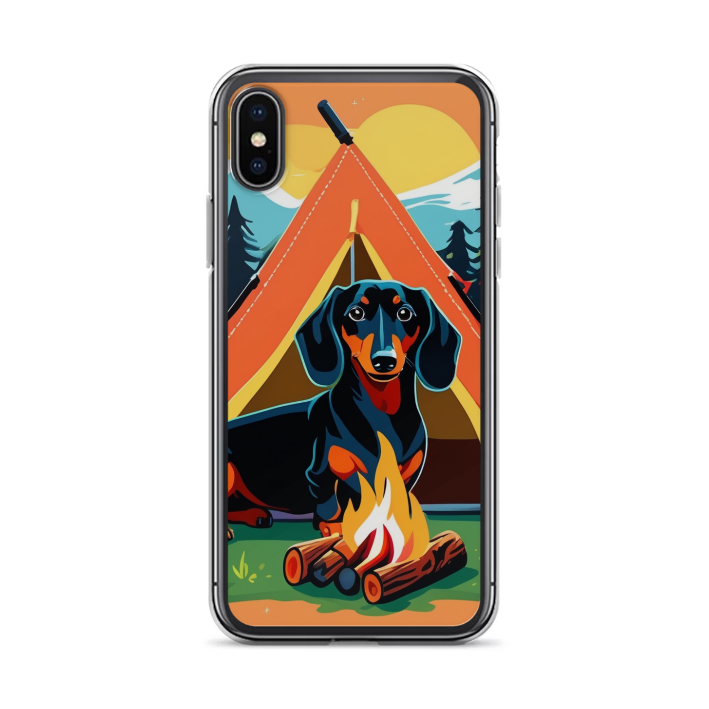 PugMug Custom Black Dachshund iPhone Case