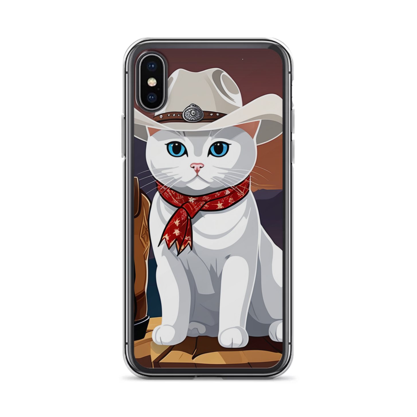 PugMug Custom White British Shorthair Cat iPhone Case