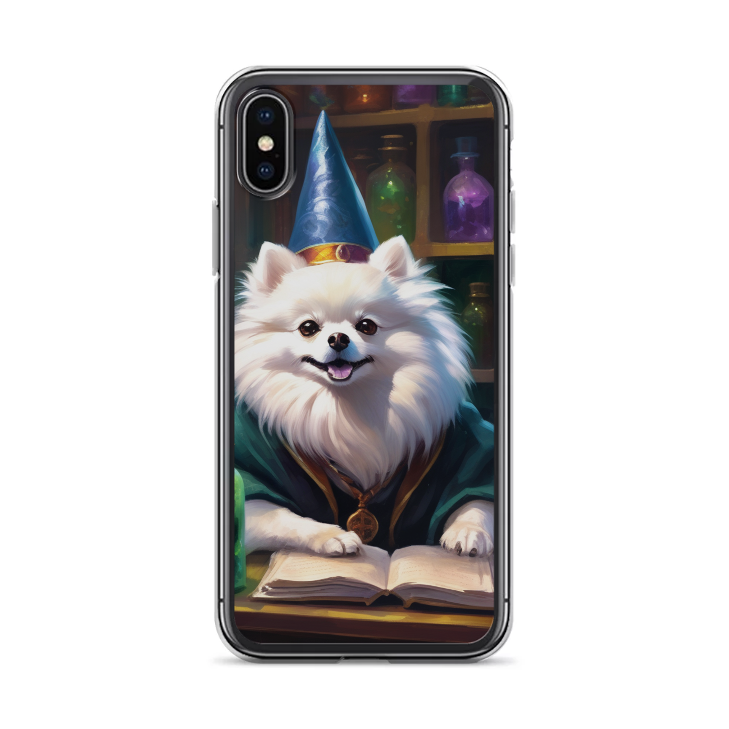 PugMug Custom White Pomeranian iPhone Case