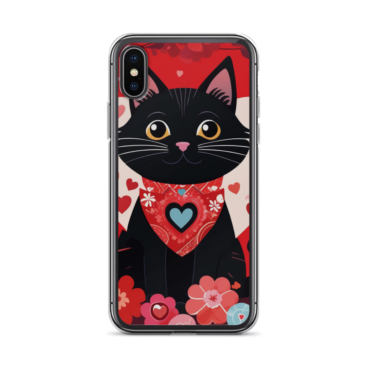 PugMug Custom Black Companion Cat iPhone Case