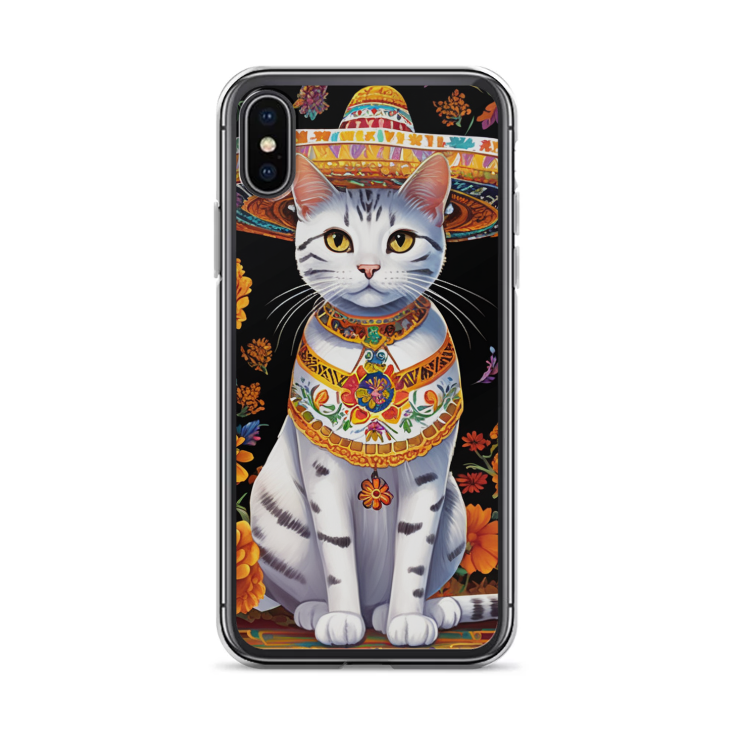 PugMug Custom White American Shorthair Cat iPhone Case