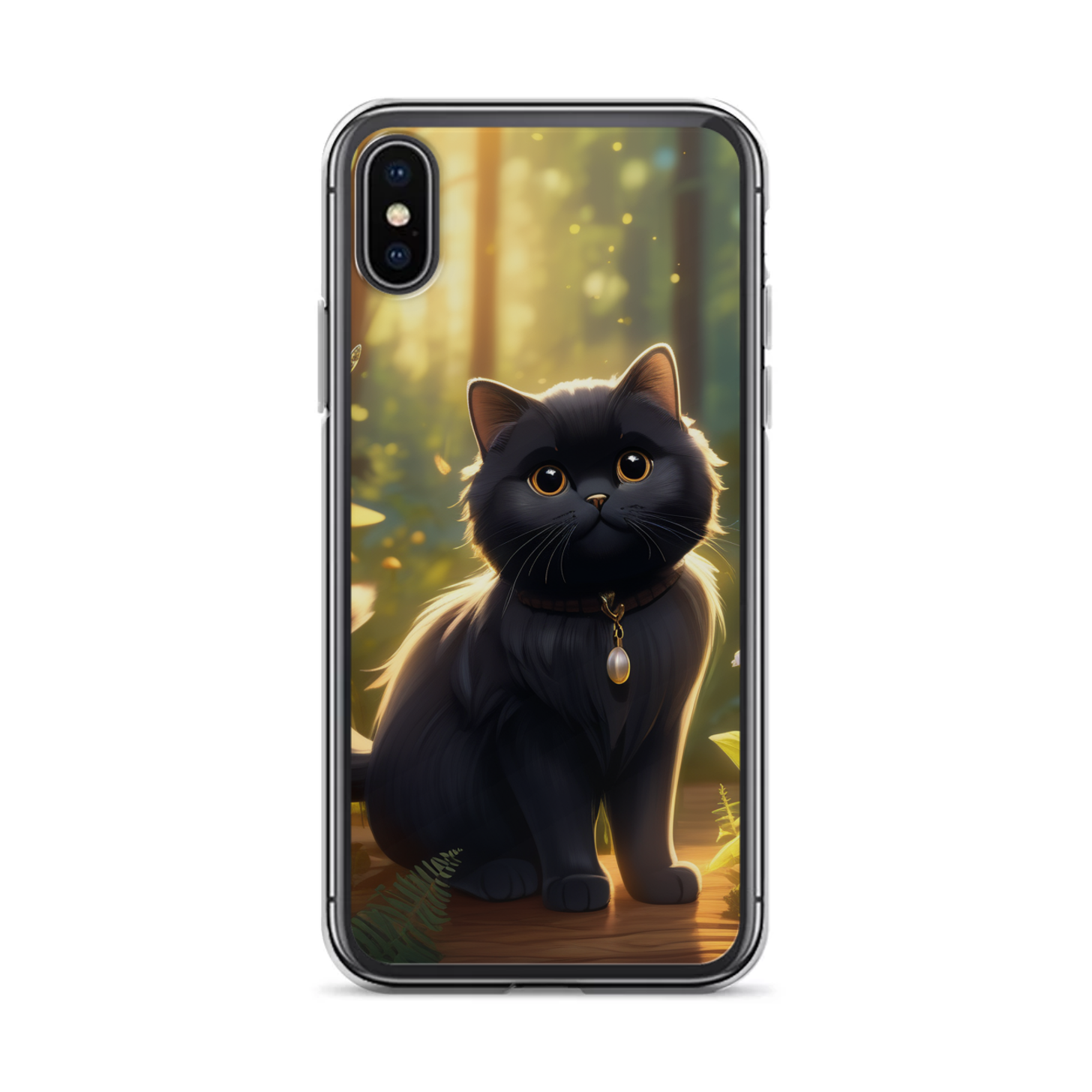 PugMug Custom Black Scottish Fold Cat iPhone Case
