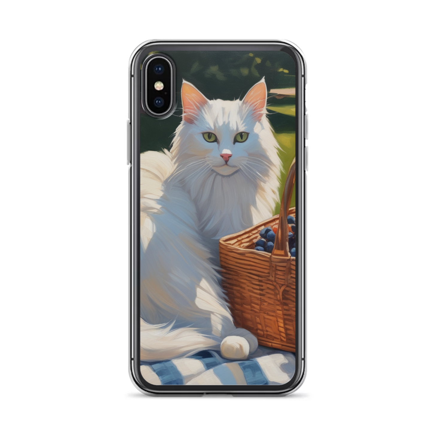 PugMug Custom White Companion Cat iPhone Case