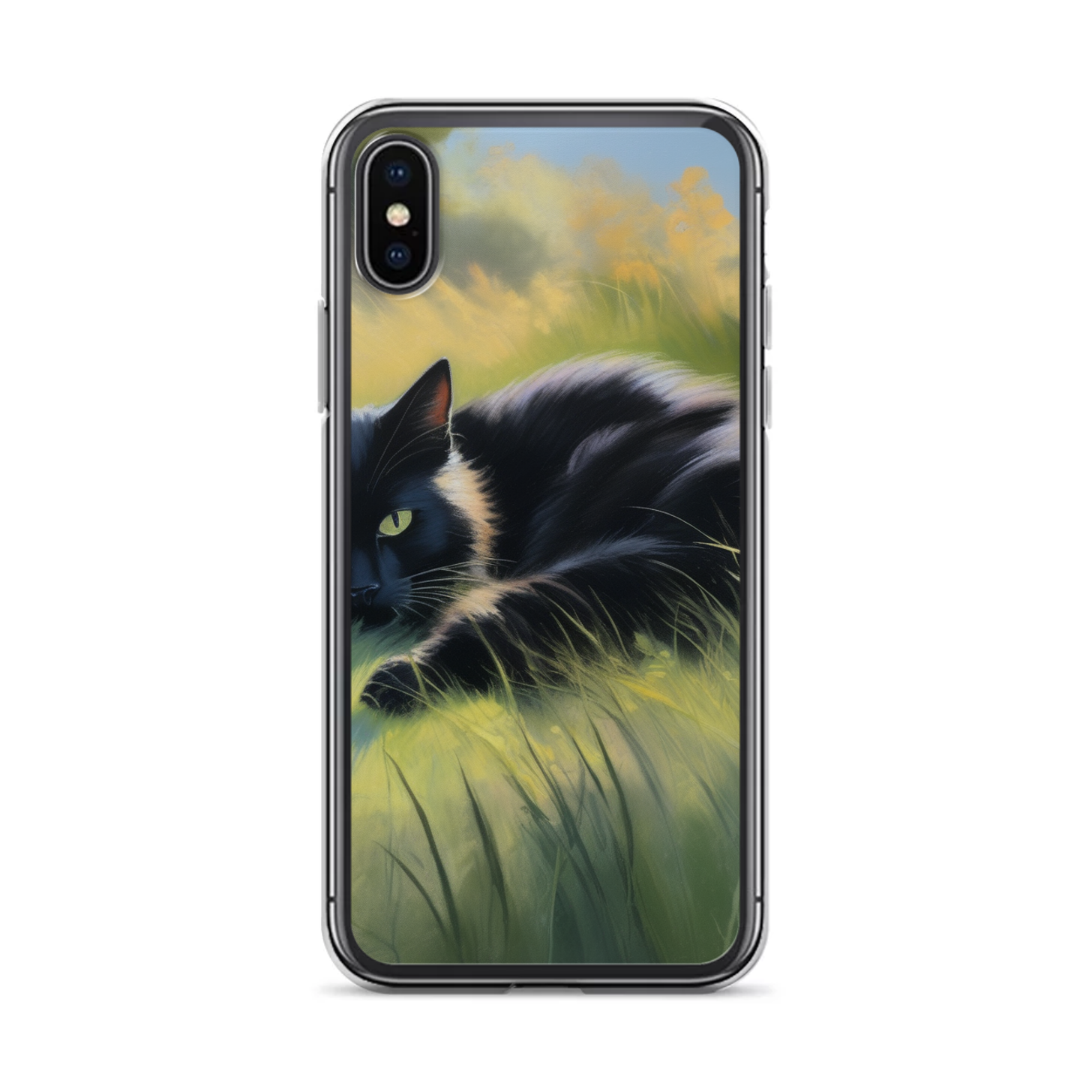 PugMug Custom Black Companion Cat iPhone Case