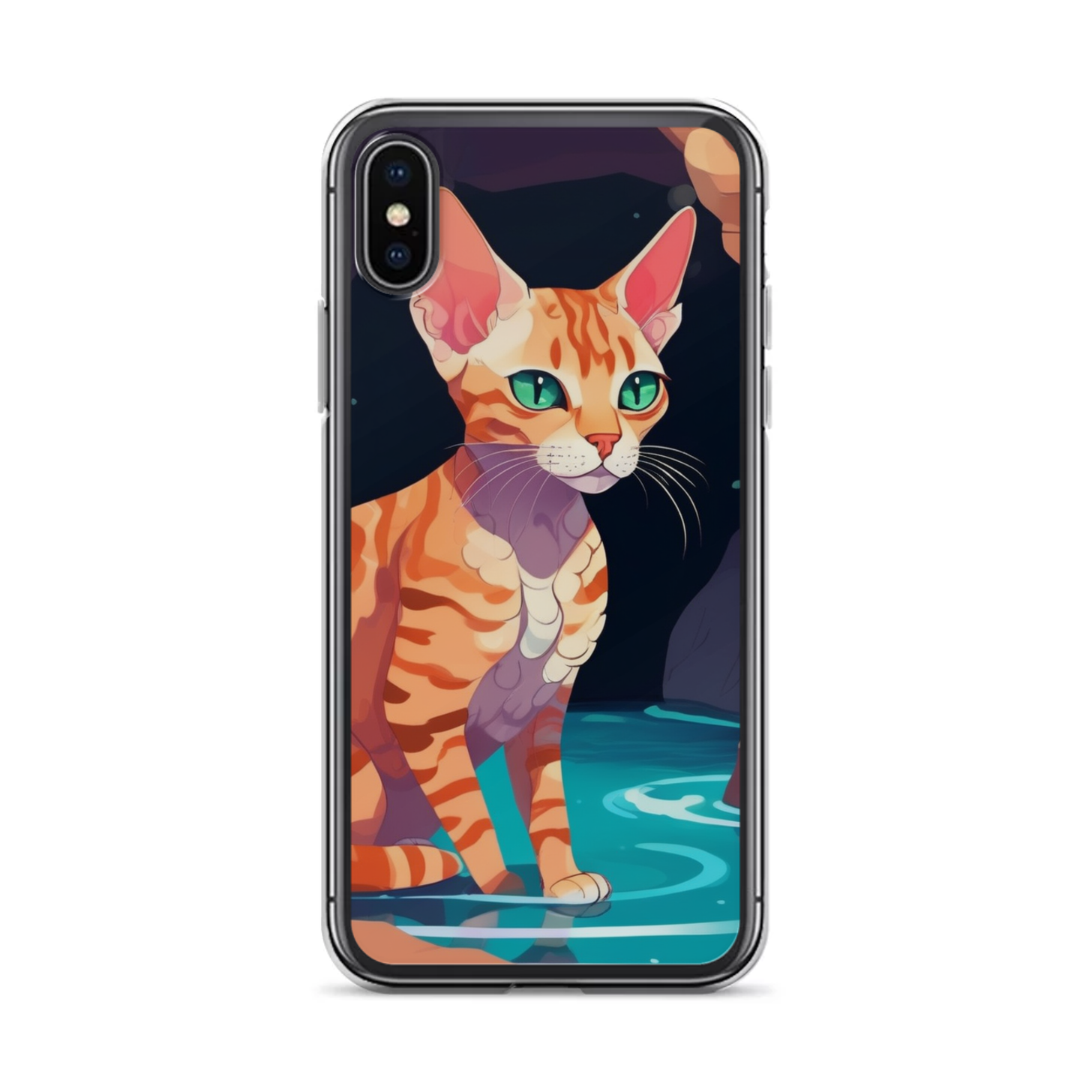 PugMug Custom Tabby Devon Rex Cat iPhone Case