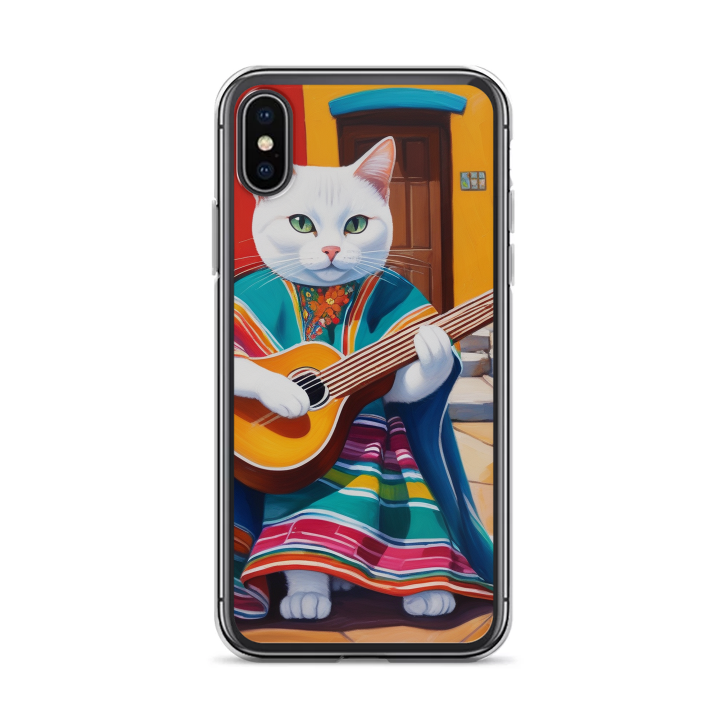 PugMug Custom White Companion Cat iPhone Case