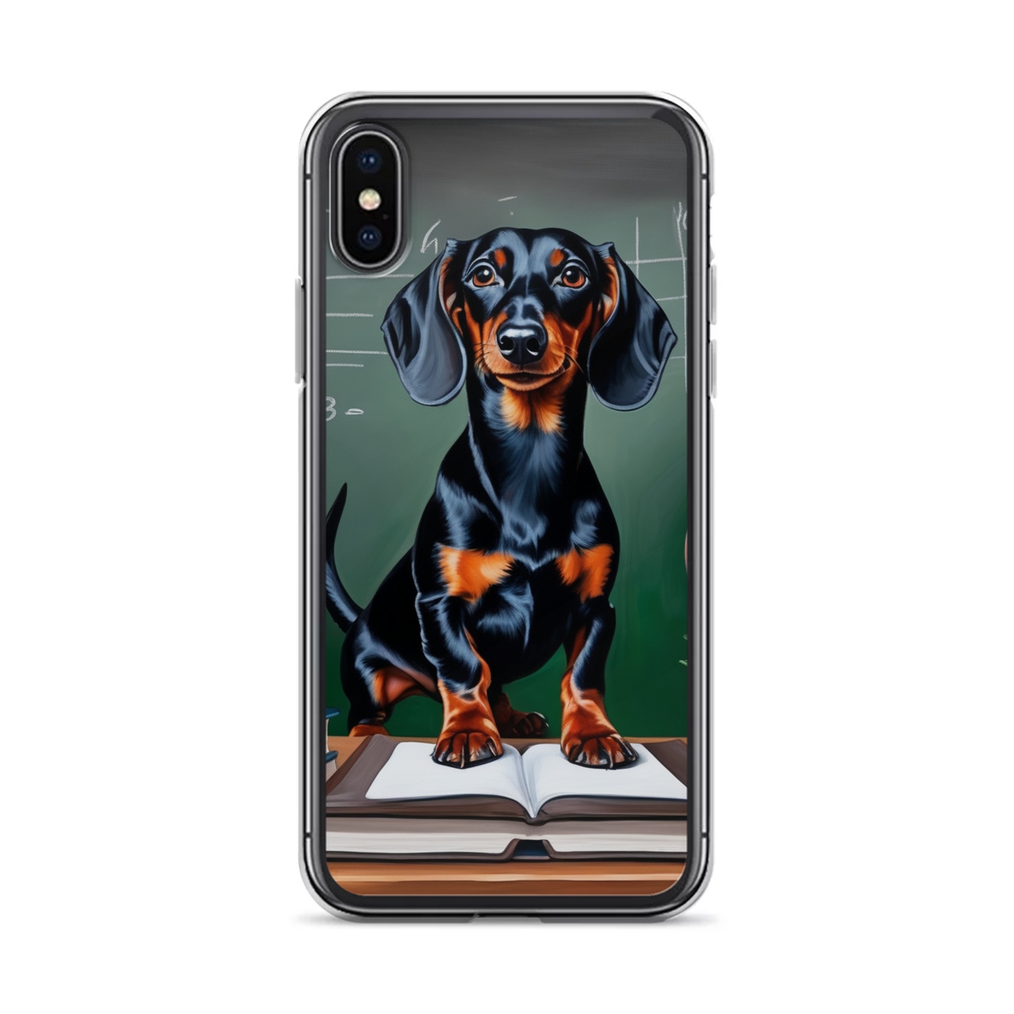 PugMug Custom Black Dachshund iPhone Case
