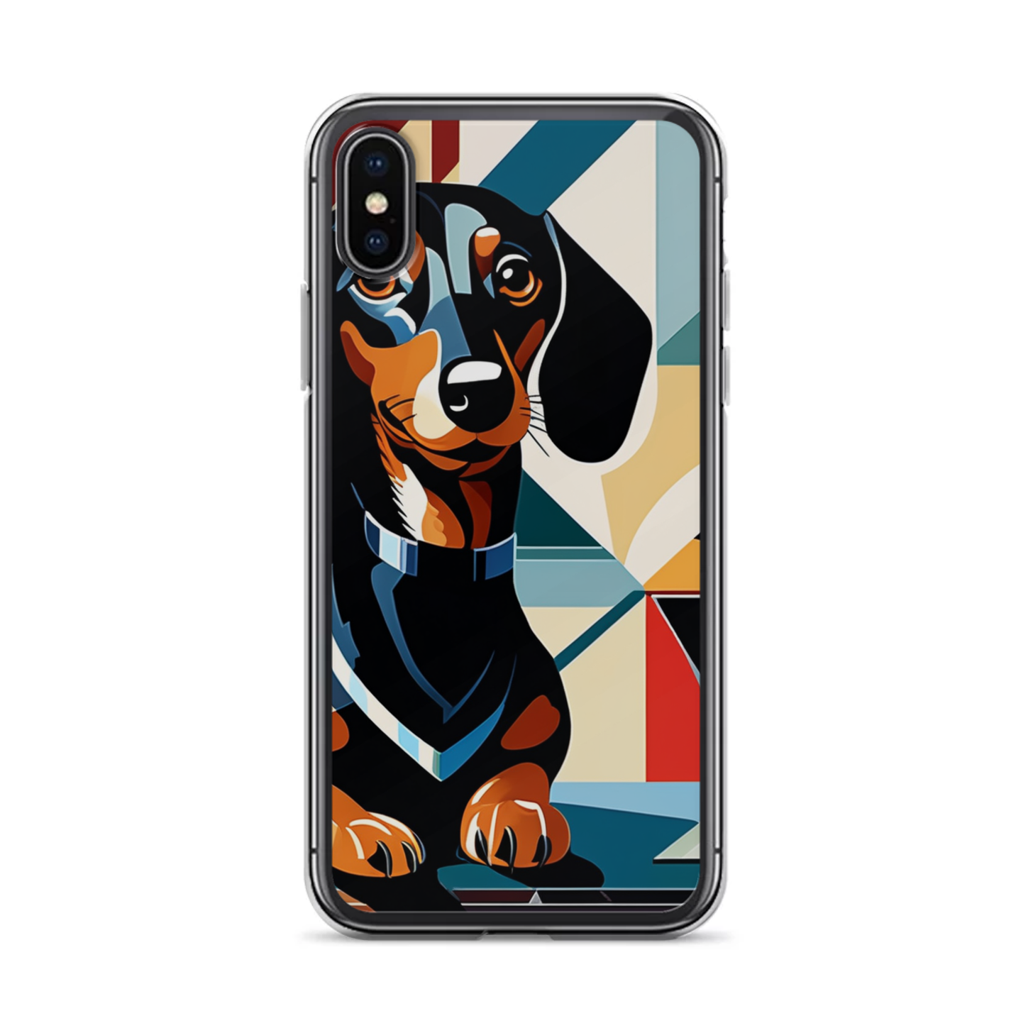 PugMug Custom Black Dachshund iPhone Case