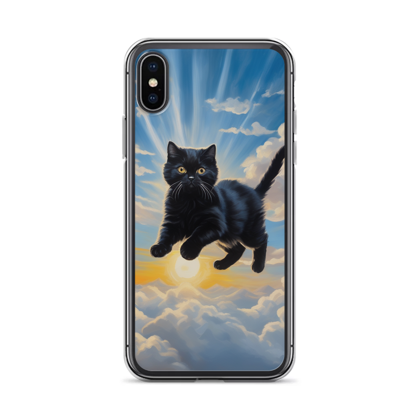 PugMug Custom Black Scottish Fold Cat iPhone Case