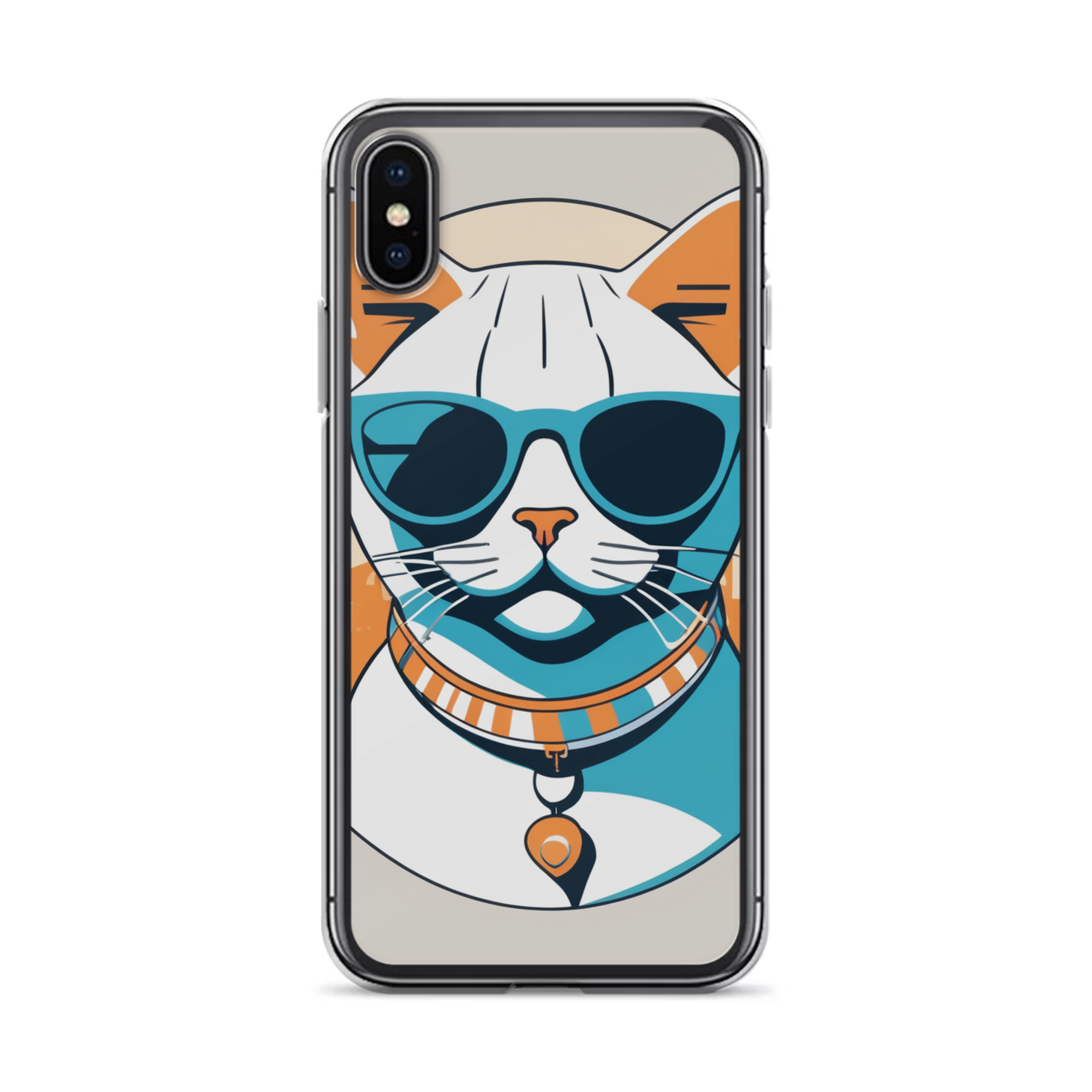 PugMug Custom White American Shorthair Cat iPhone Case