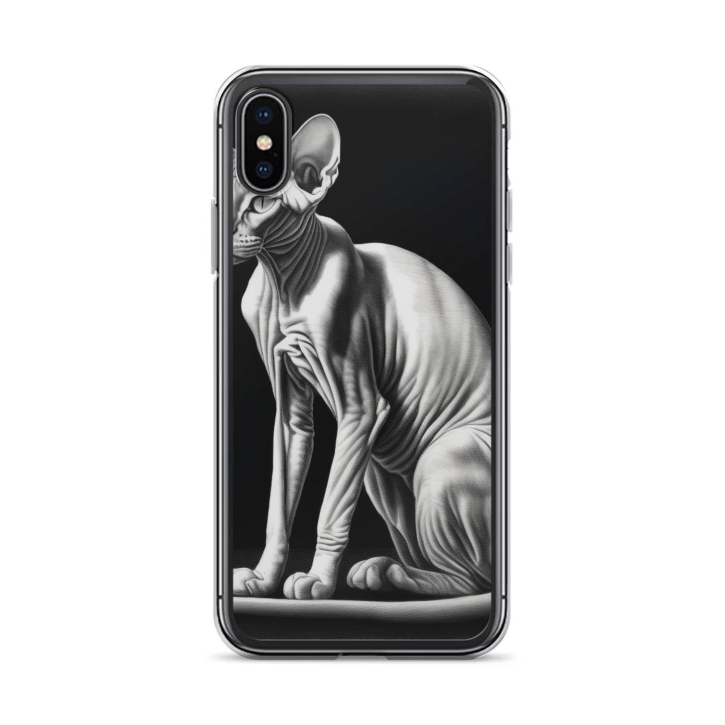 PugMug Custom White Sphynx Cat iPhone Case
