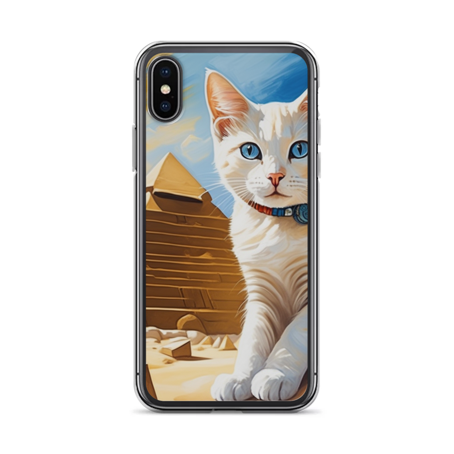 PugMug Custom White Companion Cat iPhone Case