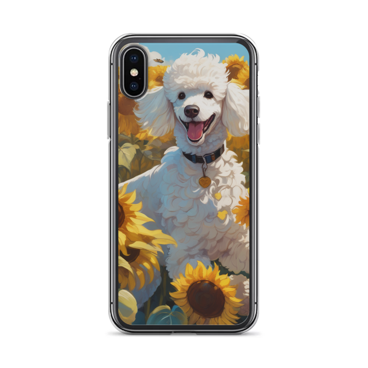 PugMug Custom White Poodle iPhone Case