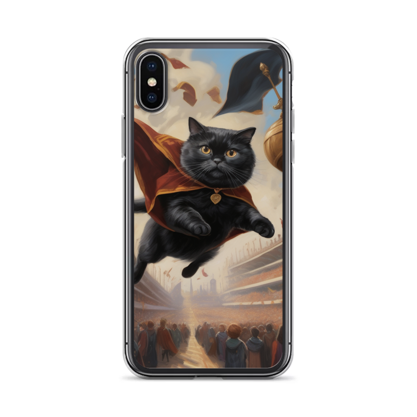 PugMug Custom Black Scottish Fold Cat iPhone Case