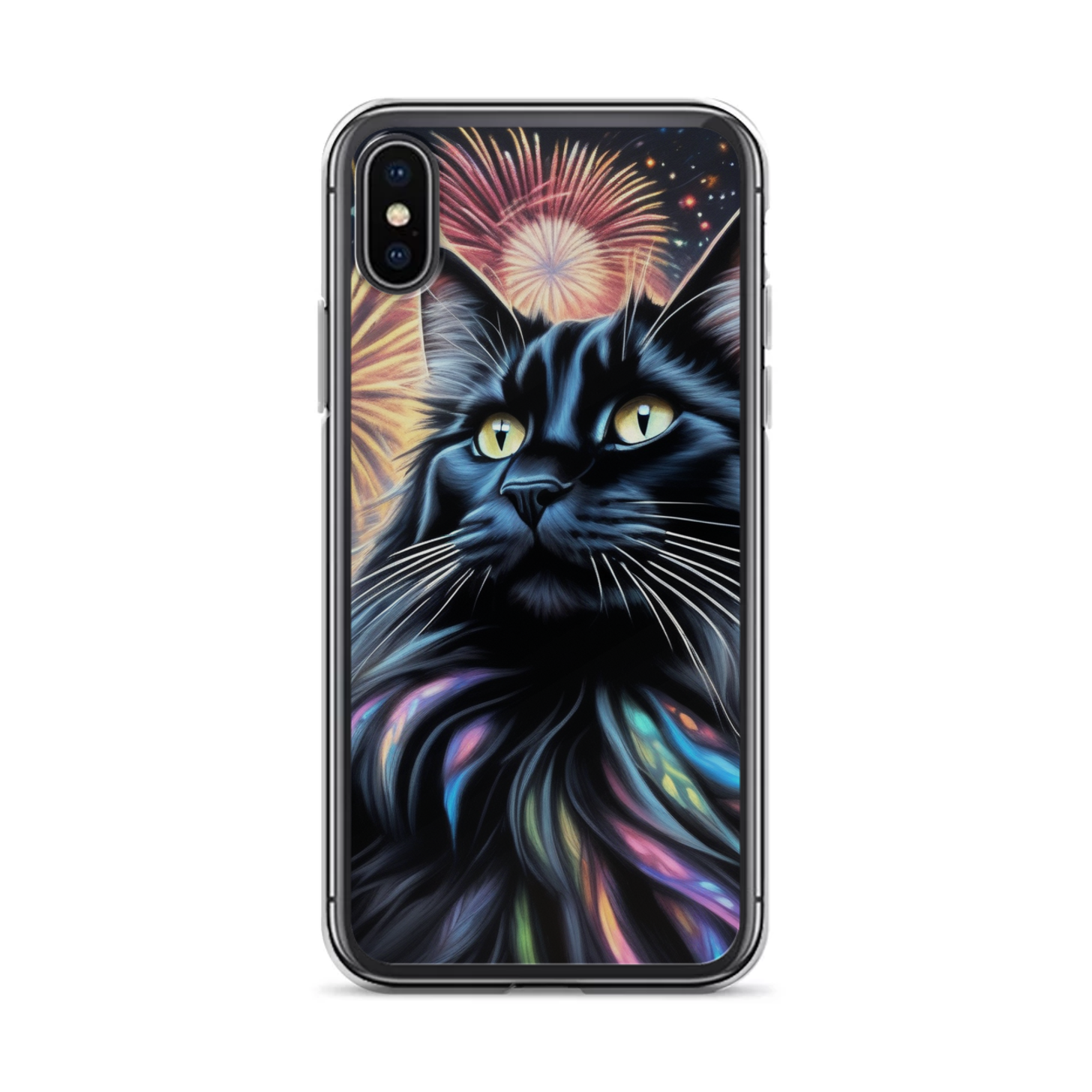 PugMug Custom Black Maine Coon Cat iPhone Case