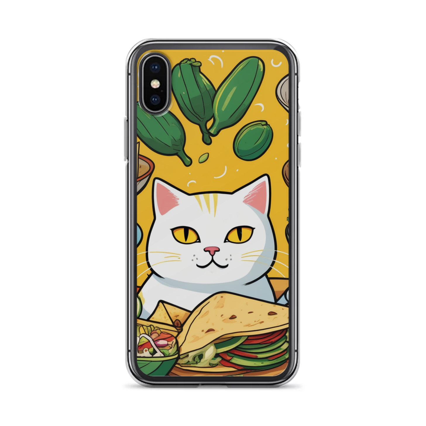 PugMug Custom White Companion Cat iPhone Case
